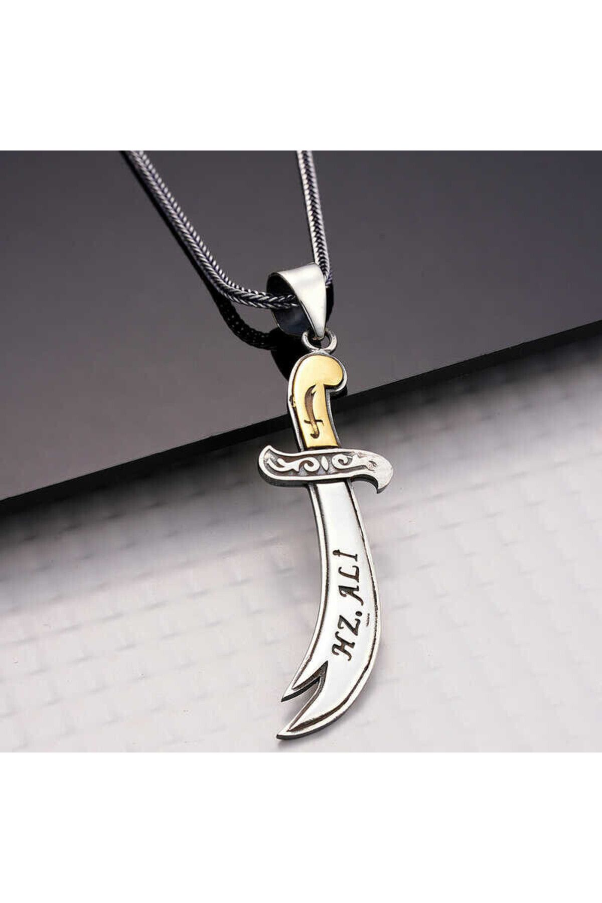 shop Hz Ali Zülfikar Kılıcı 925 Ayar GümüşErkek Kolye