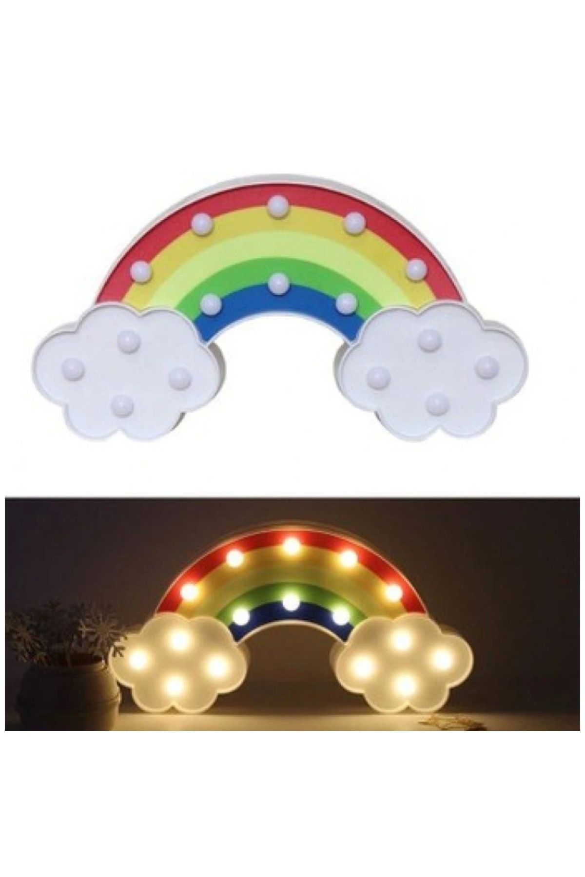 OurStyles Led Işıklı Gökkuşağı Gece Lambası