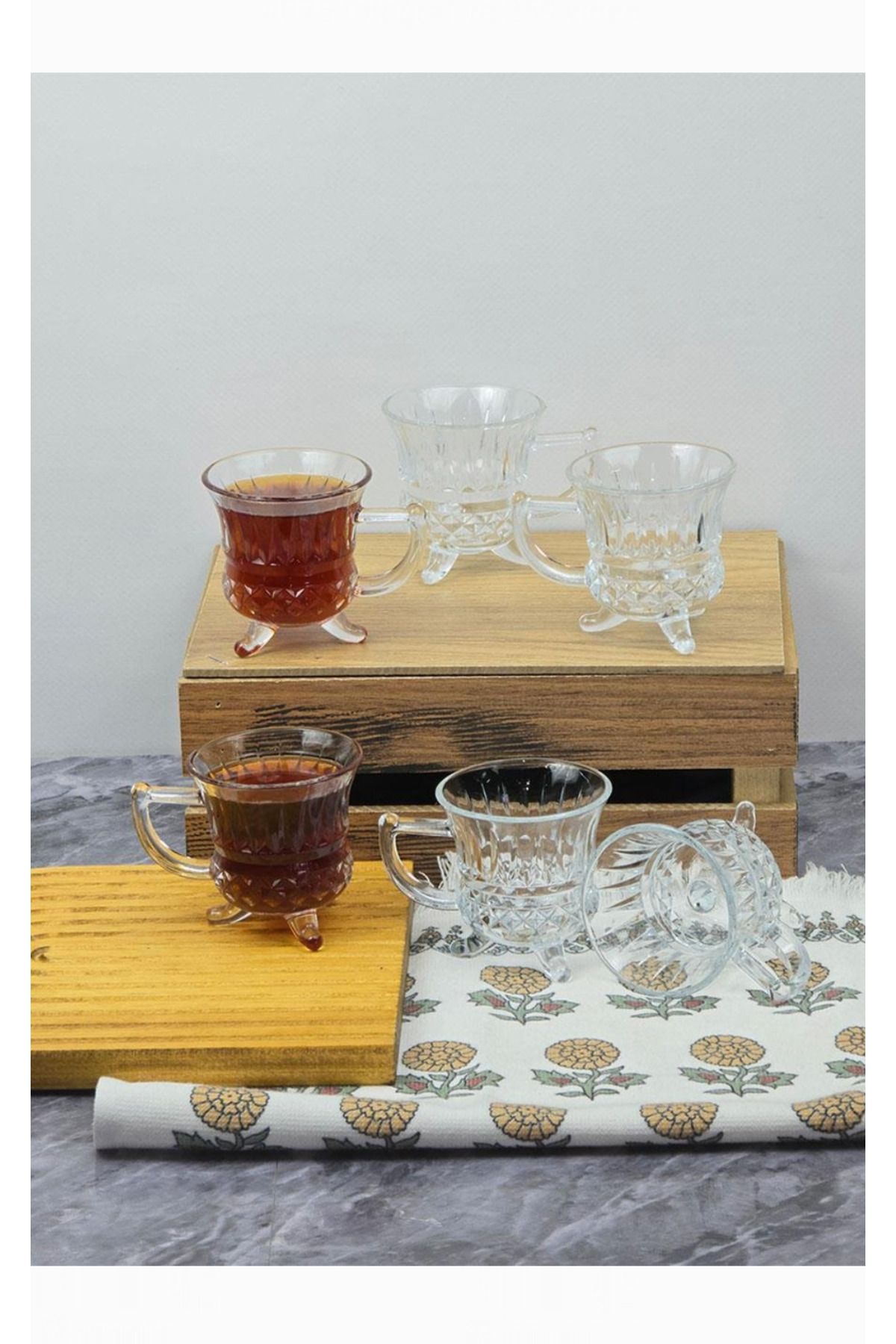 Home Loretta 6'lı Çay ve Meşrubat Bardağı | Cam