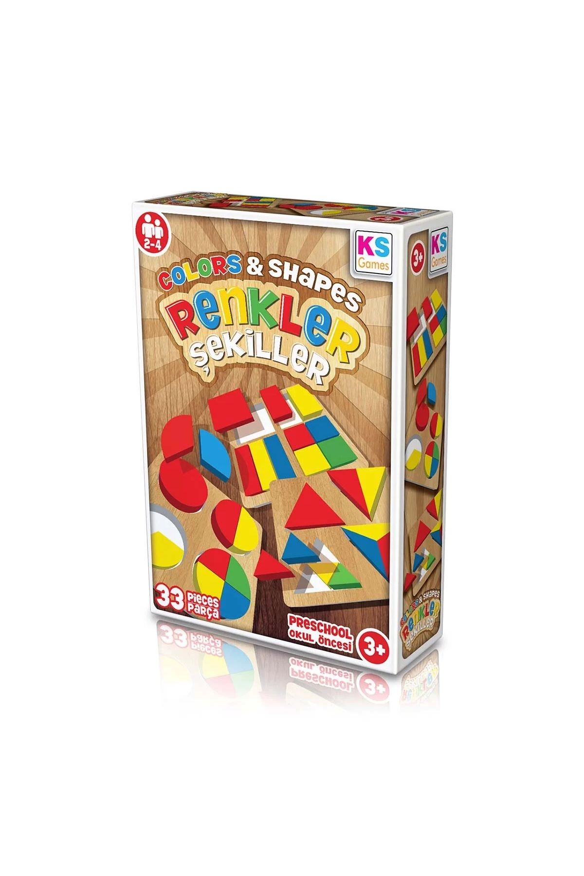 Muhcu Home Çocuk Eğitici ve Eğlenceli Renkli 33 Parça Geometrik Şekiller Set