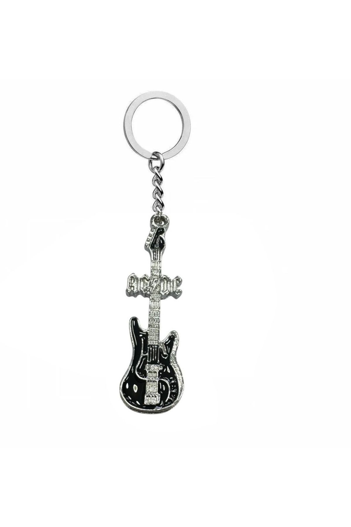 Herşey Nota AC/DC Hard Rock Müzik Grubu Logolu Anahtarlık – Unisex Aksesuar
