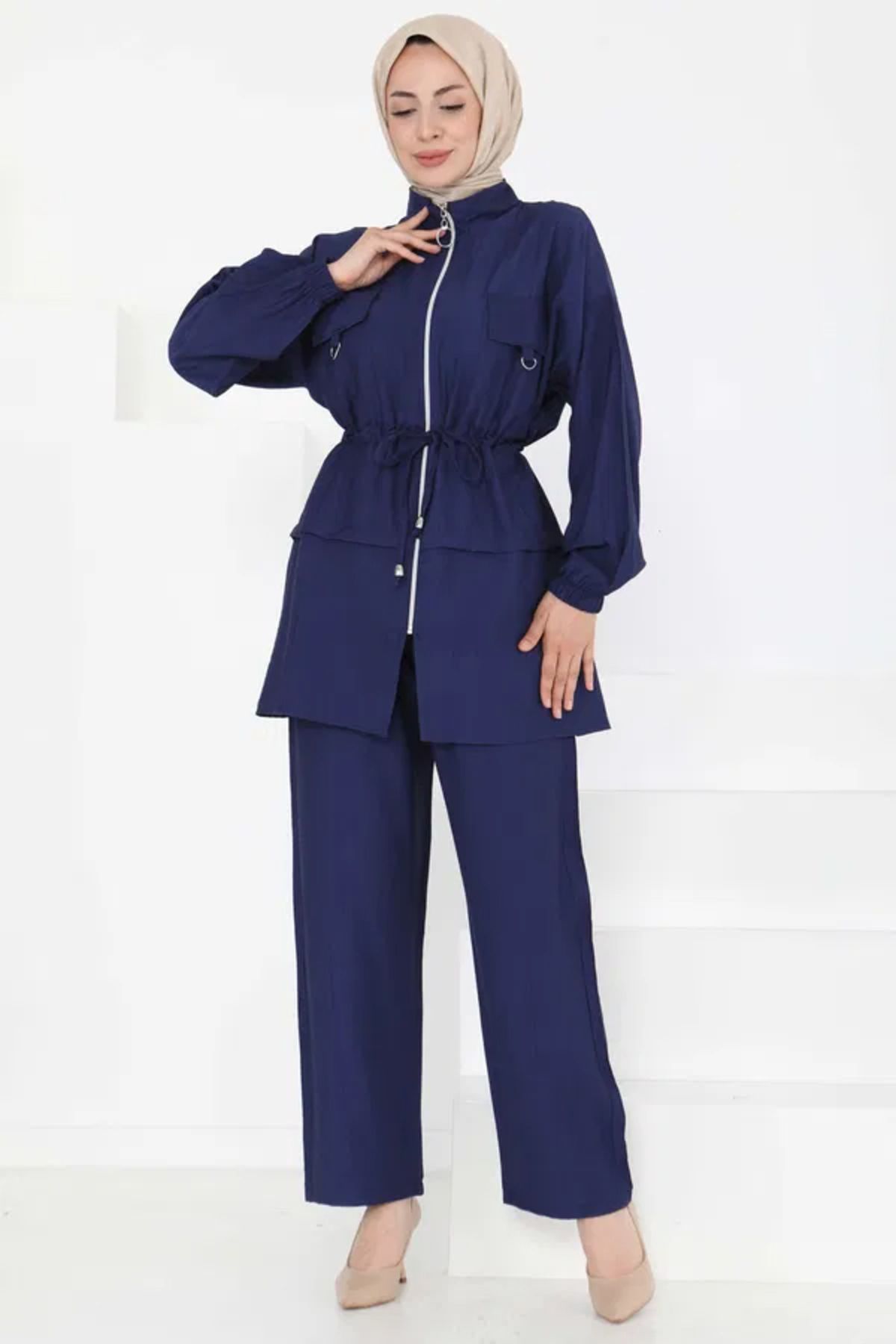 Butik Beli Bağlamalı İkili Takım