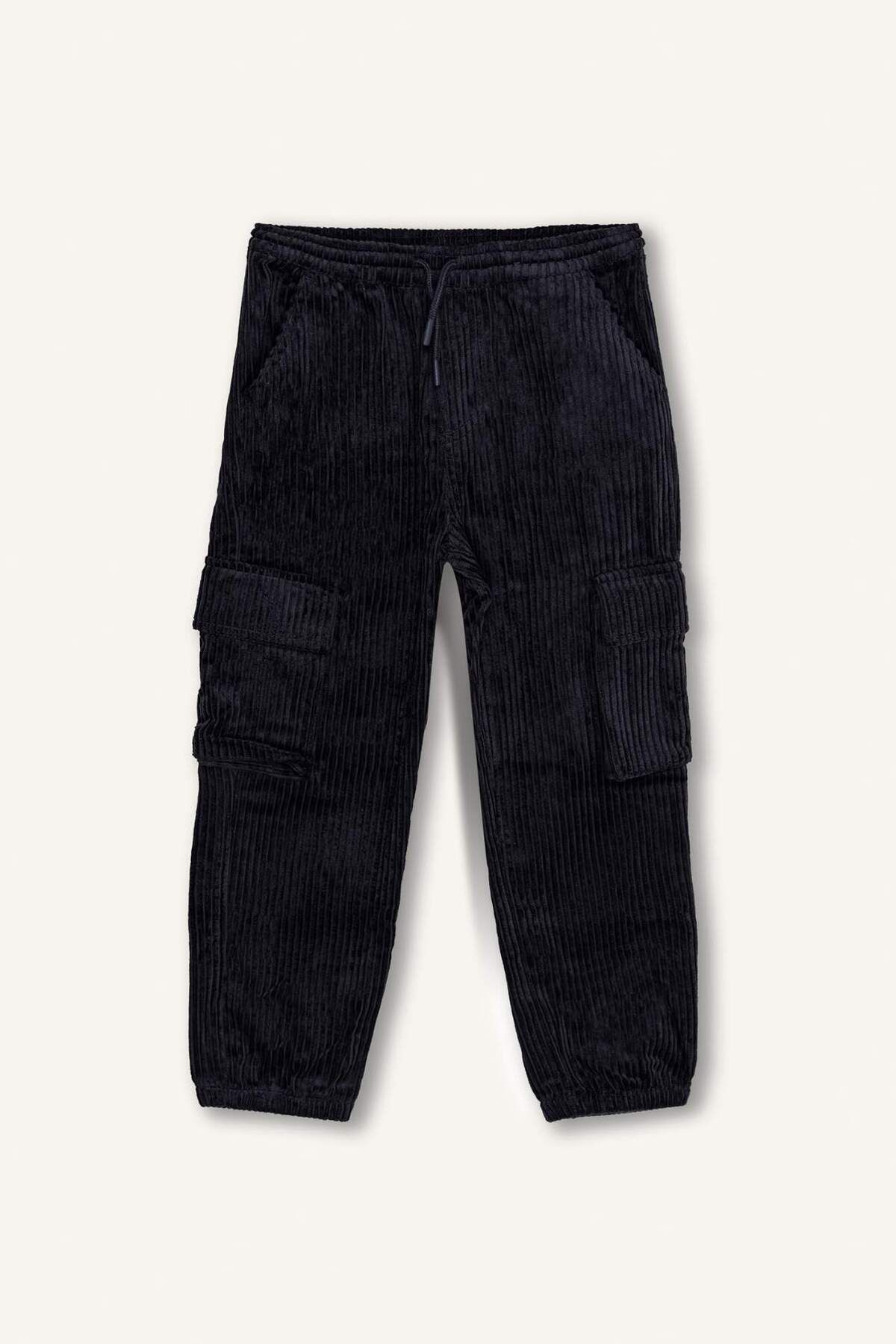 DeFacto Erkek Çocuk Kargo Cepli Jogger Kadife Pantolon C9059A824WN