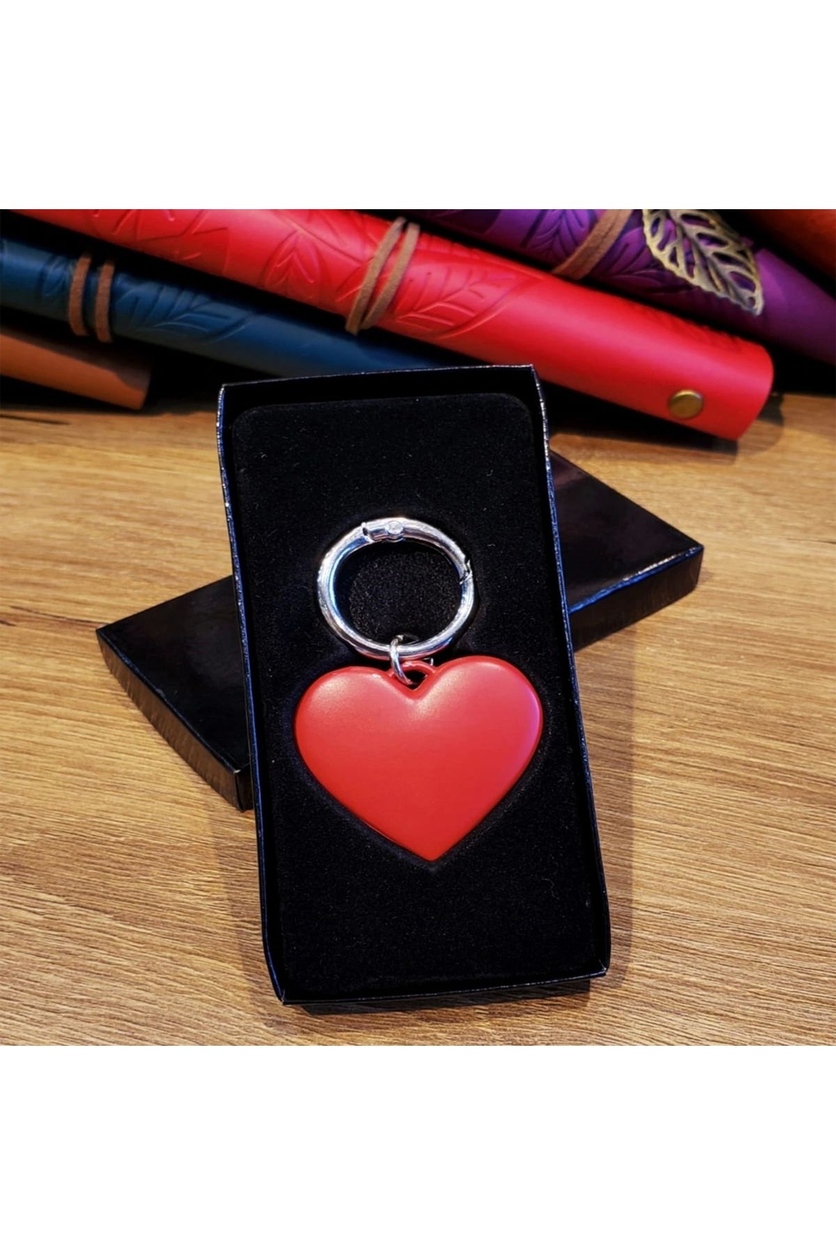 OurStyles Metal Kırmızı Kalp Anahtarlık