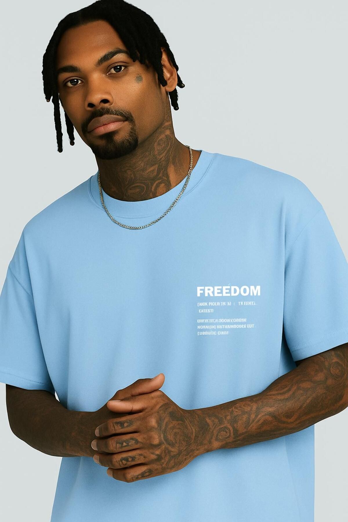 DM DOLCE MORE Freedom Baskılı Unisex T-shirt