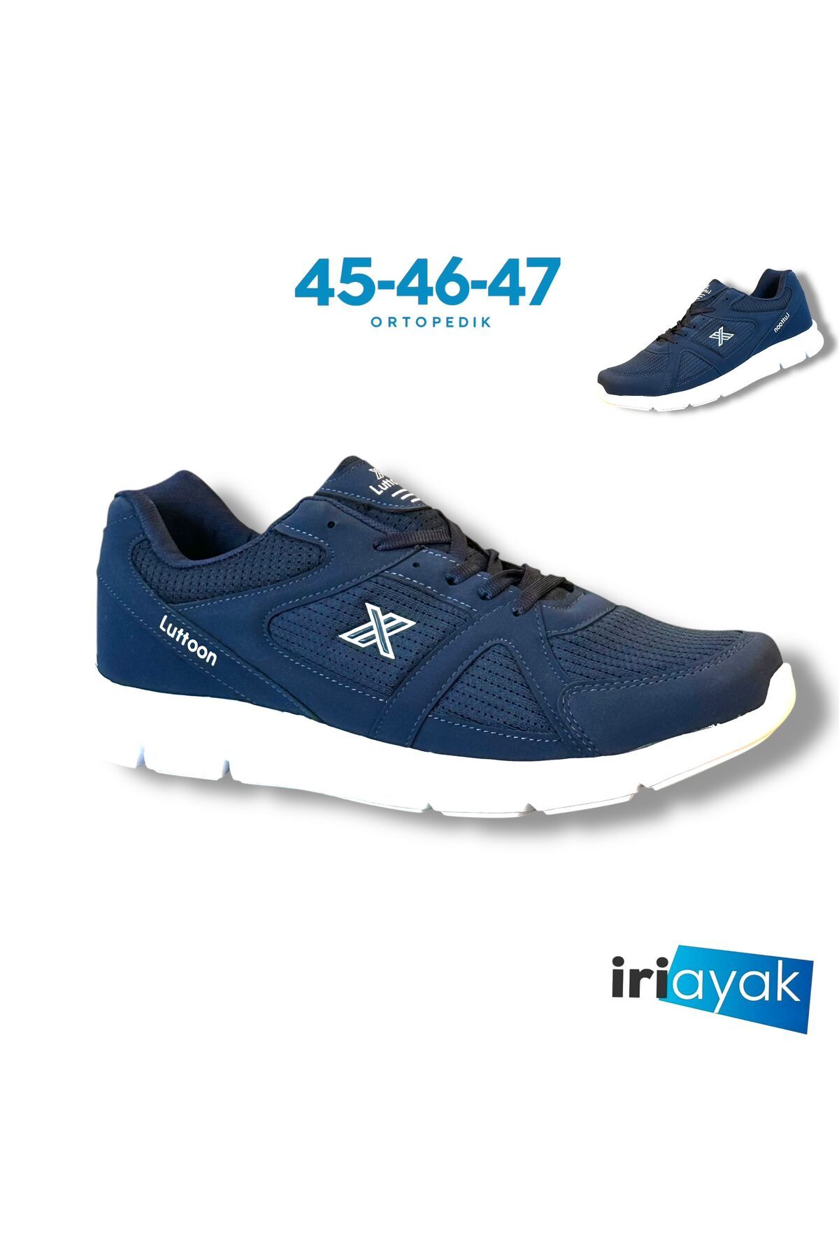 İriayak Büyük Numara Erkek Spor Ayakkabı Rahat Kalıp 45-46-47