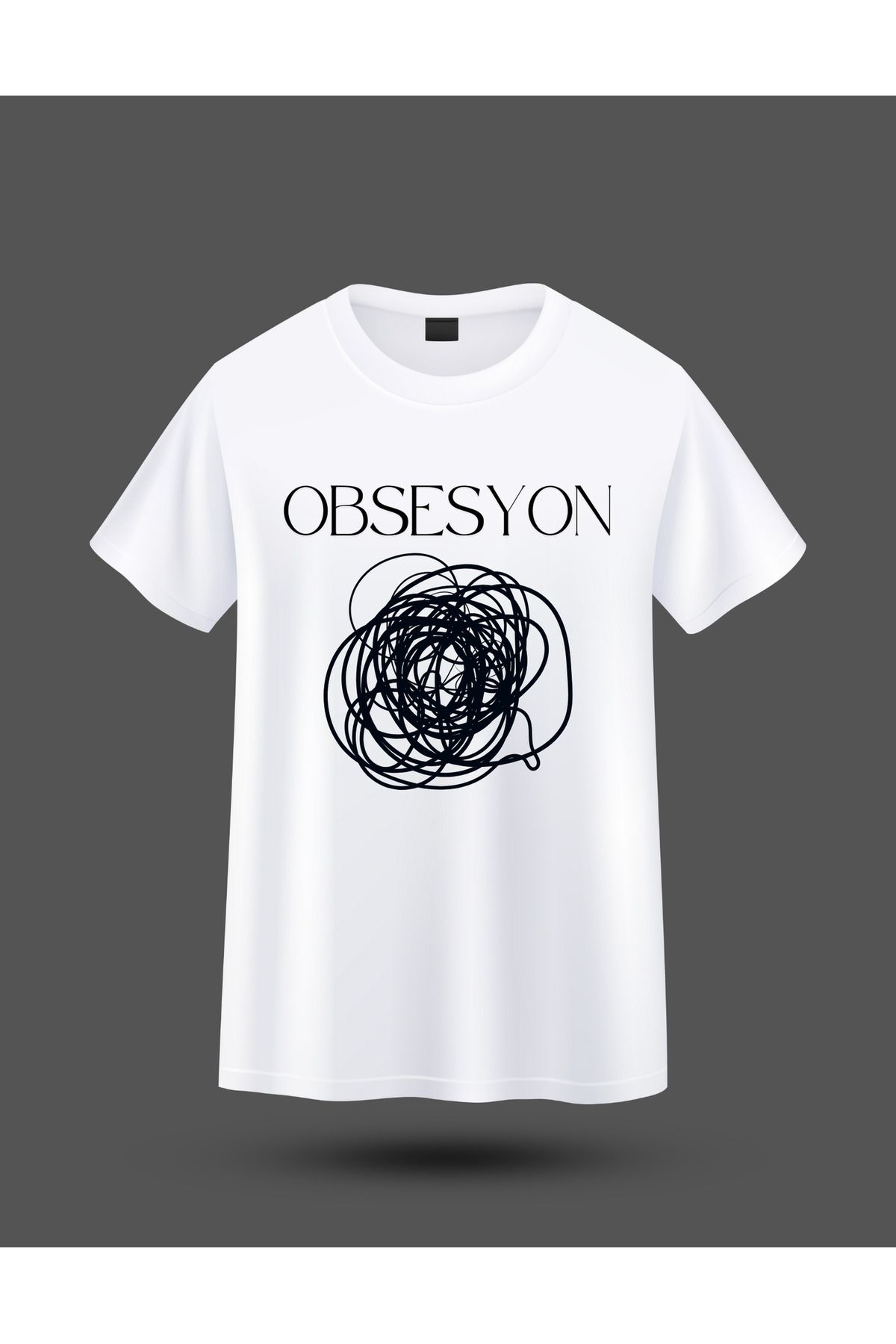 DİZE pinterest baskılı oversize unisex kısa kollu tişört