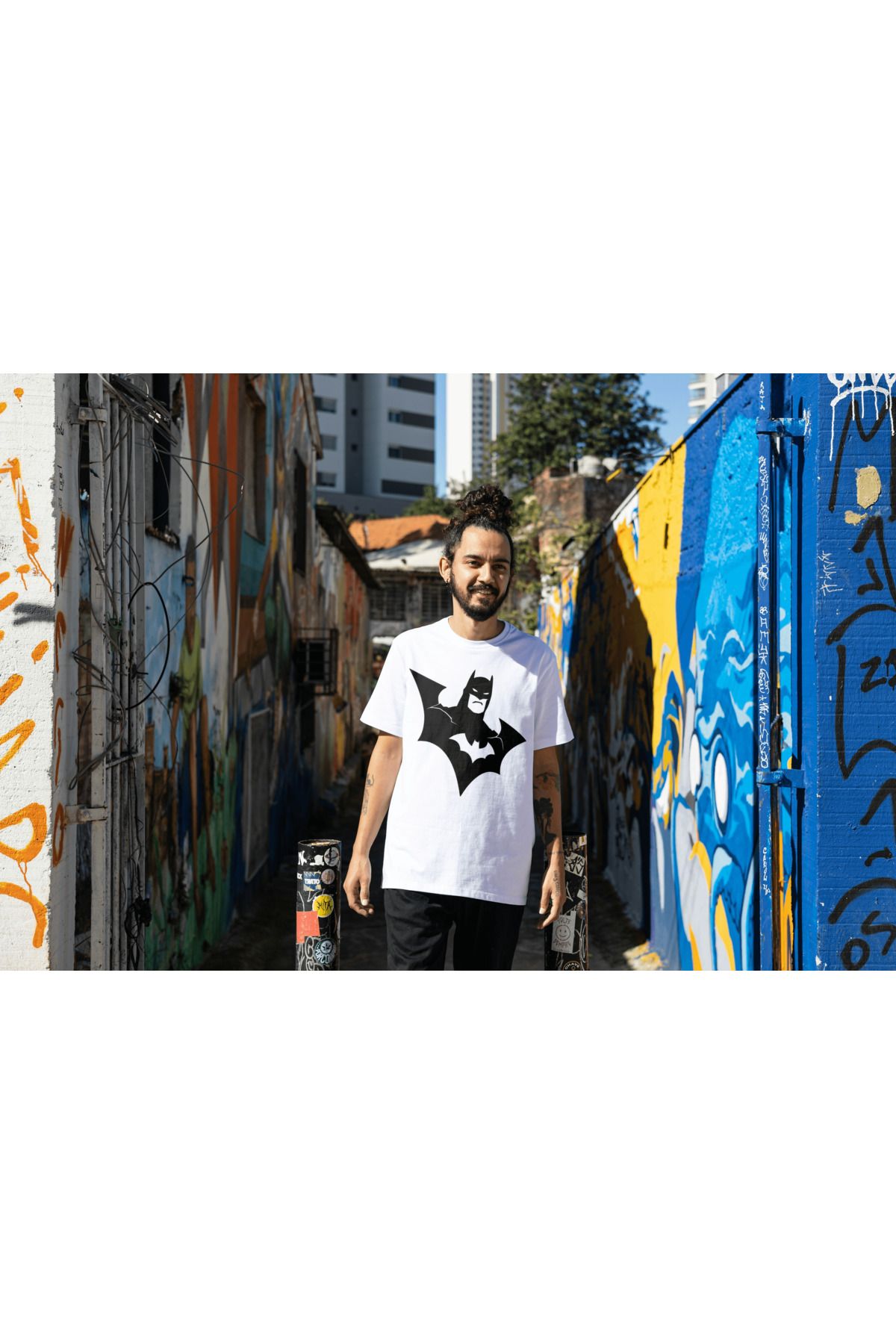 metafor Batman Baskılı Oversize Unisex T-shirt