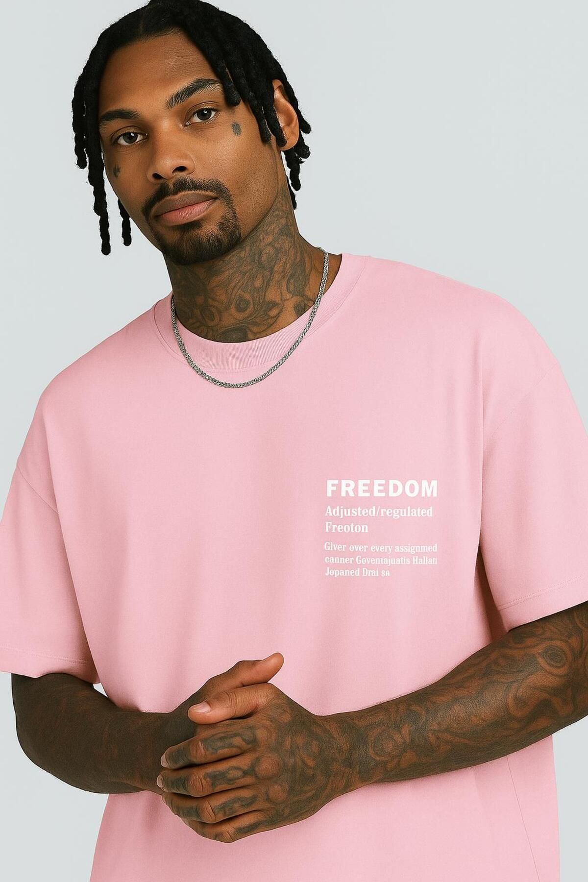 DM DOLCE MORE Freedom Baskılı Unisex T-shirt