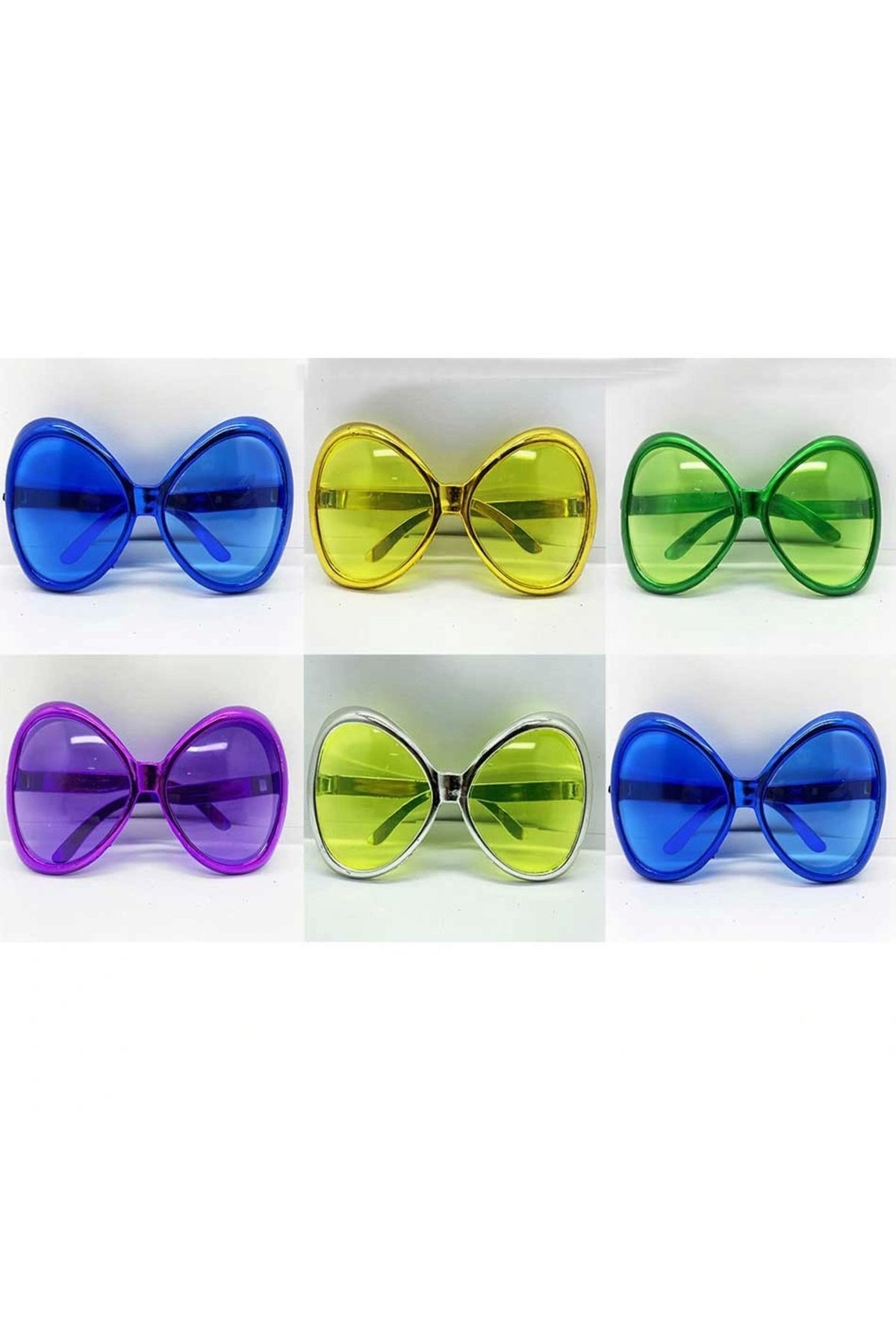OurStyles 70li 80li Yıllar Nostalji Yeşilçam Retro Parti Gözlükleri 6 Adet