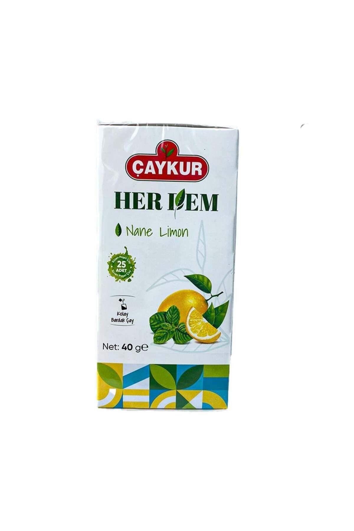 Çaykur Herdem Nane Limon Karışık Bitki Çayı 40 Gr (bardak Poşet Çay)