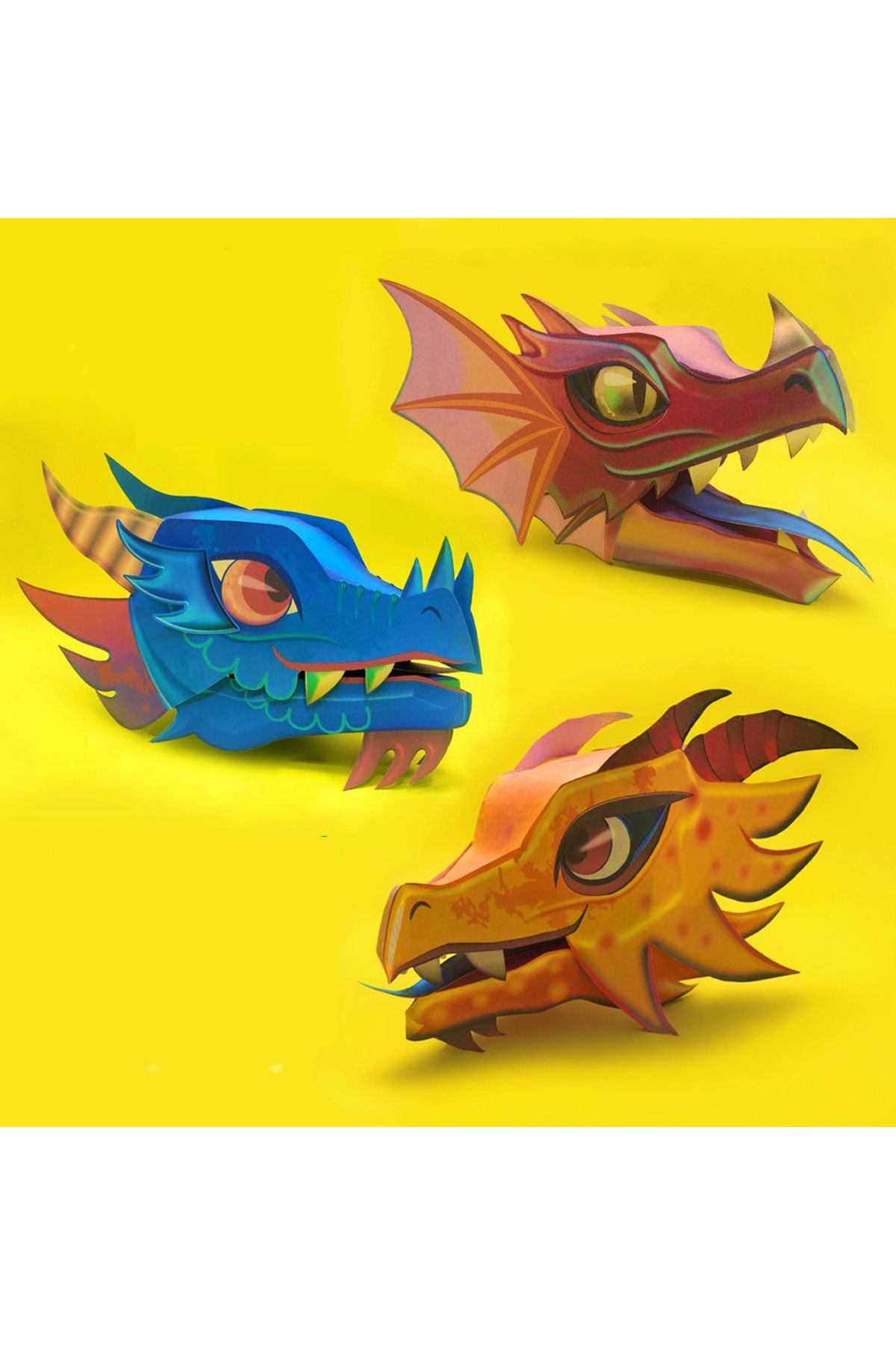 Probest DESIGN-Dragon Hand Puppet, Mentossori Cut Paste Art Puppet Hand Skill 3
