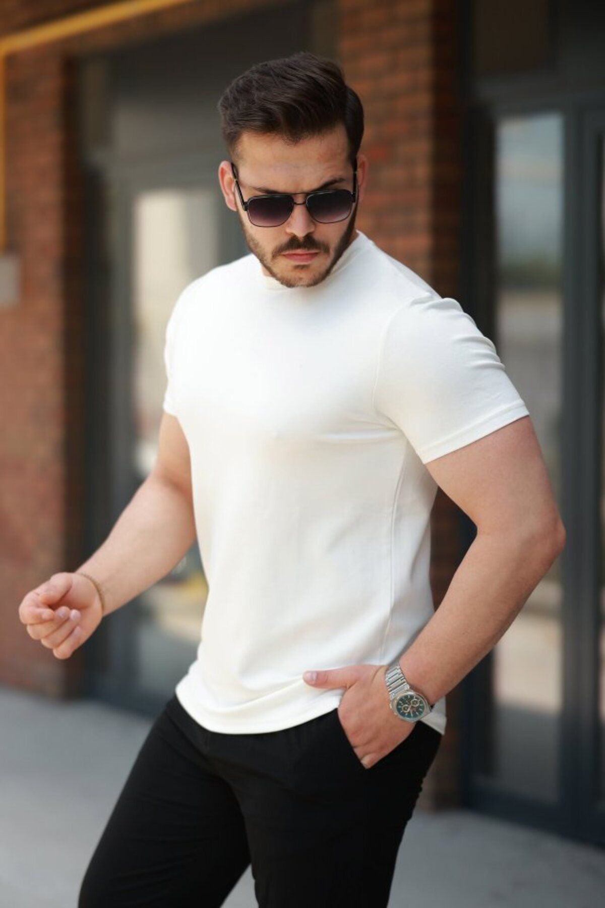 munn collection Erkek Basic Kısa Kollu Tişört