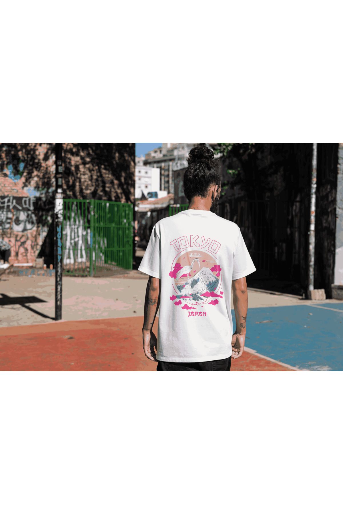 metafor Sırt ve Göğüs Baskılı Oversize Unisex T-shirt