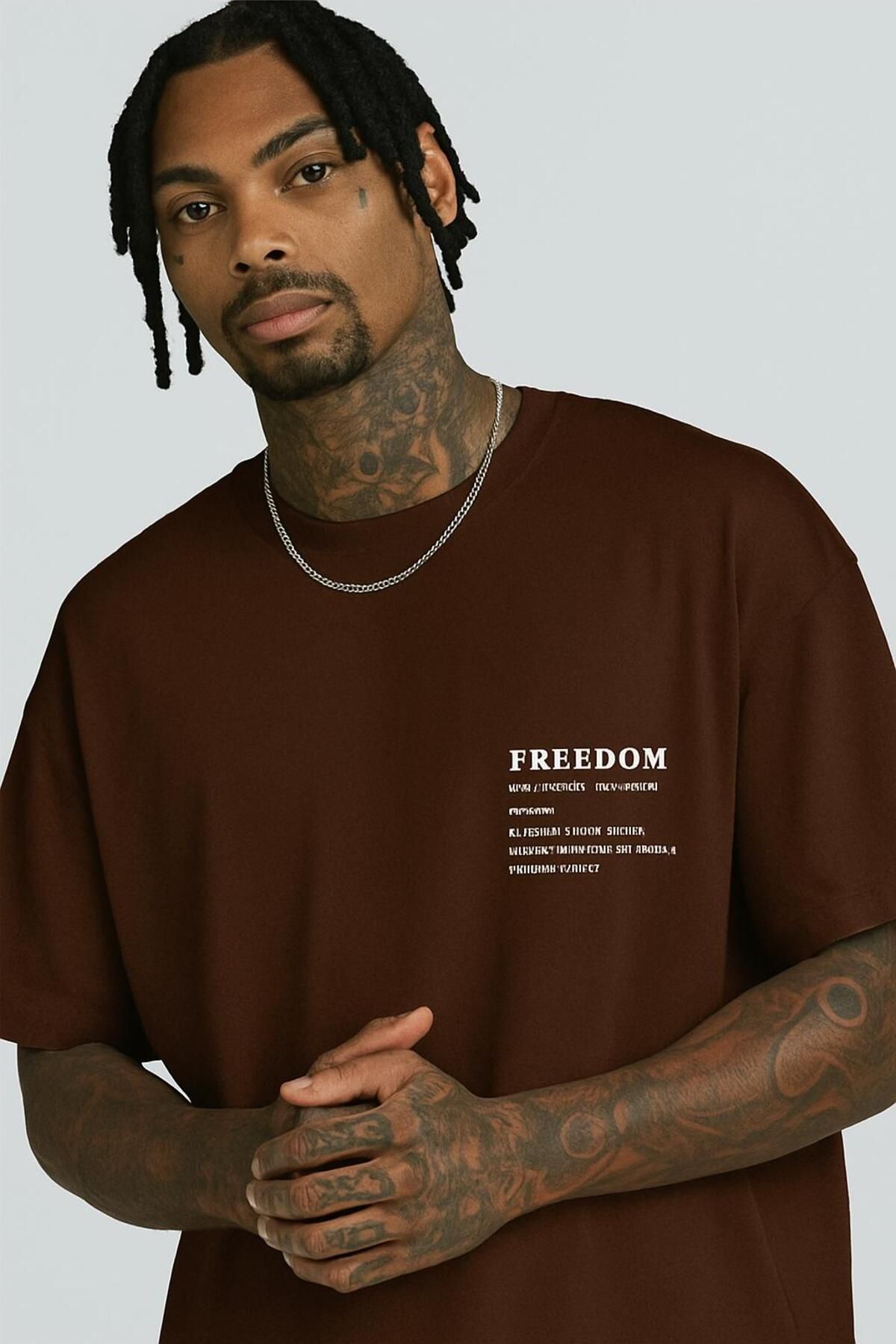 DM DOLCE MORE Freedom Baskılı Unisex T-shirt