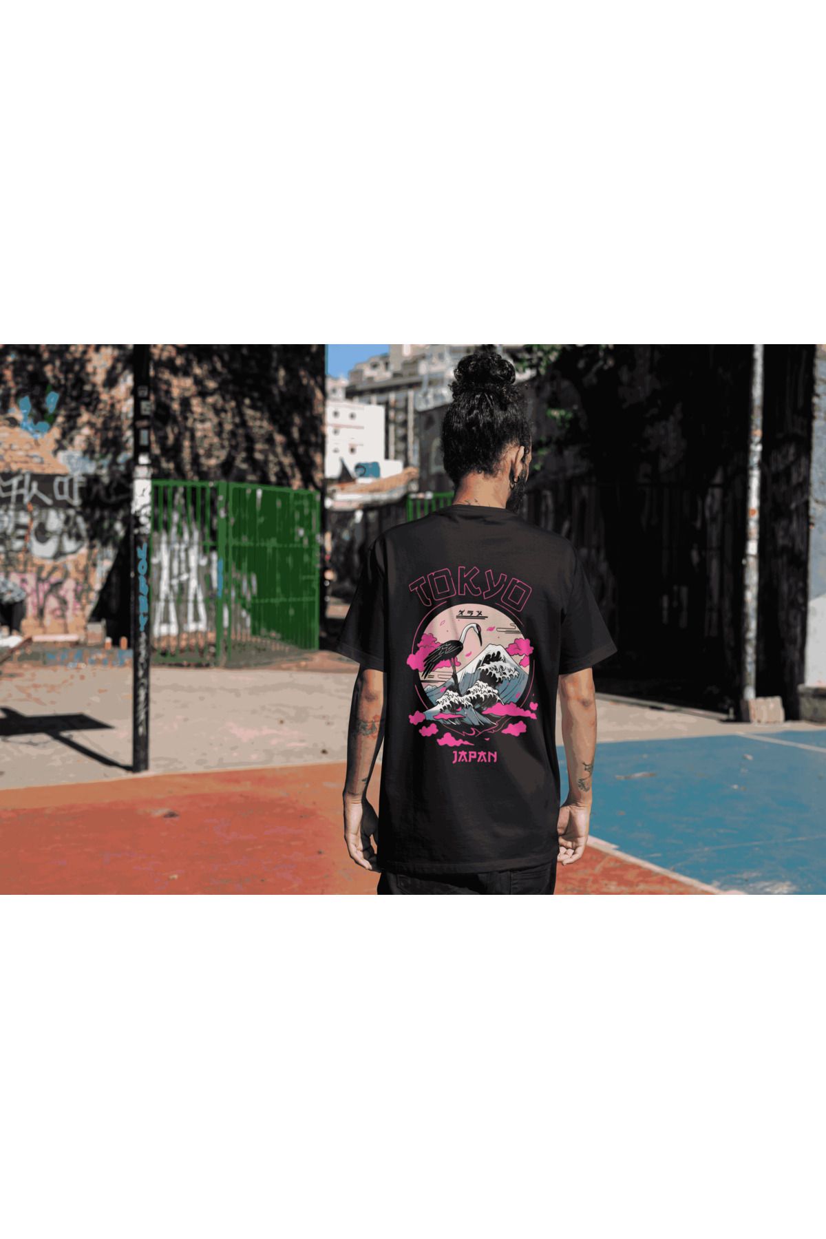 metafor Sırt ve Göğüs Baskılı Oversize Unisex T-shirt