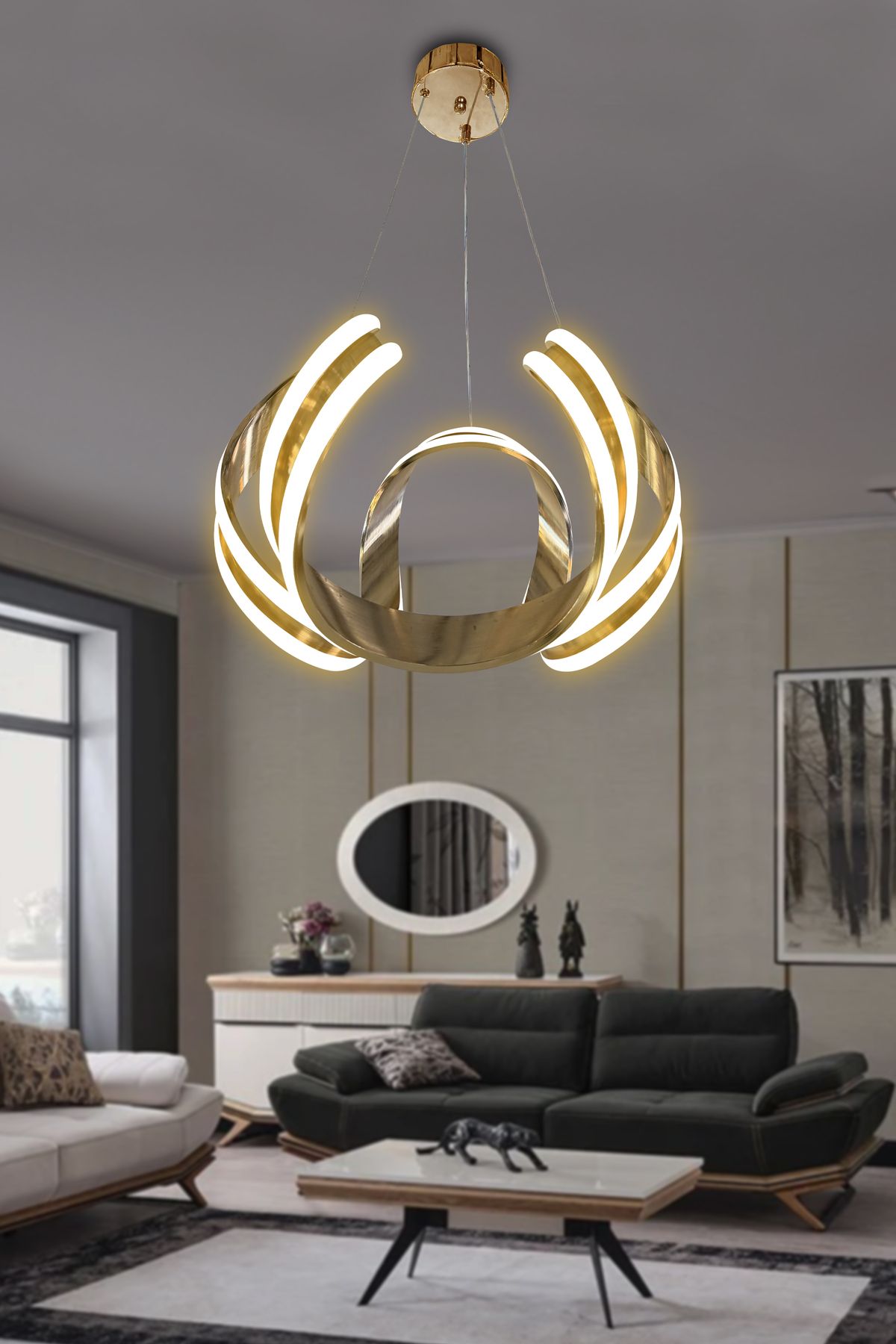RSCOLLECTIONS Arya Çift Yönlü Sıralı Led Avize