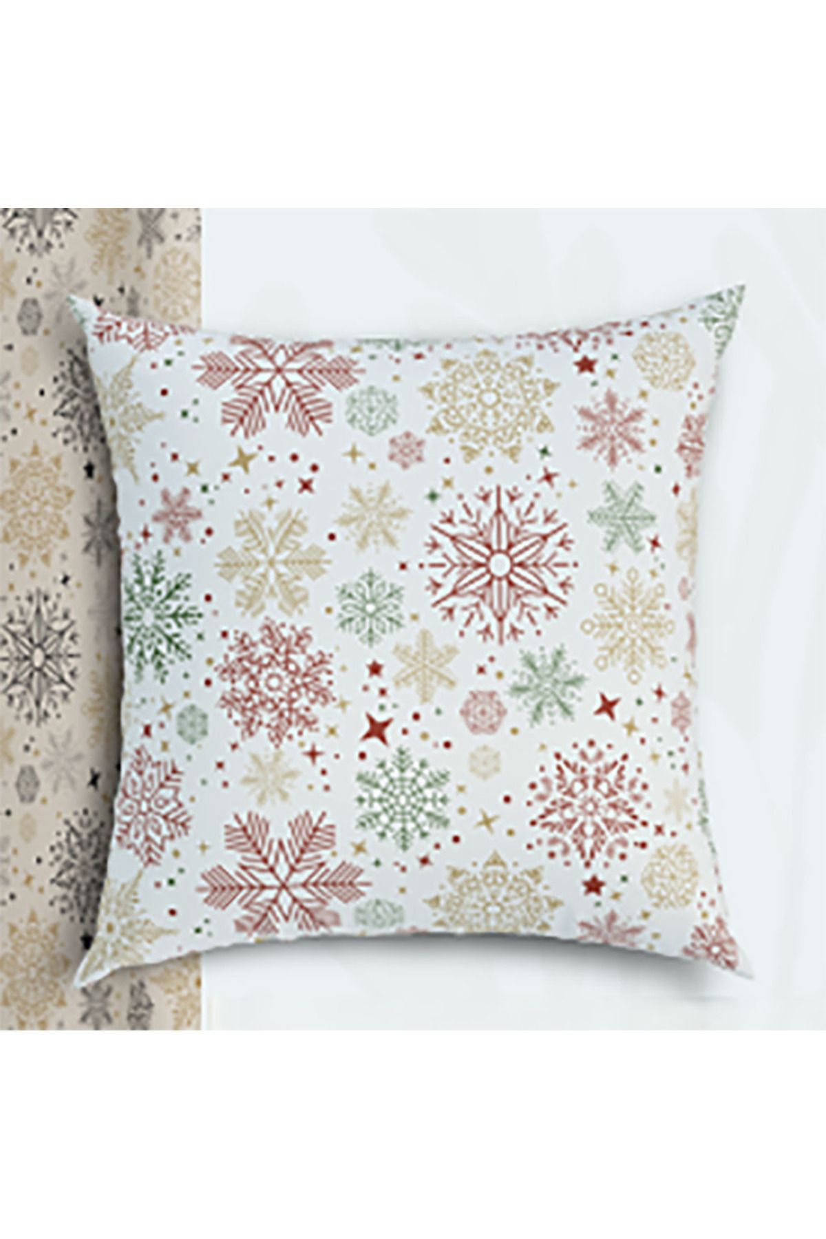 Zeren Home Sıvıya ve Lekeye Dayanıklı Desenli Dekoratif Kırlent Kılıfı 42x42 - 2 Adet