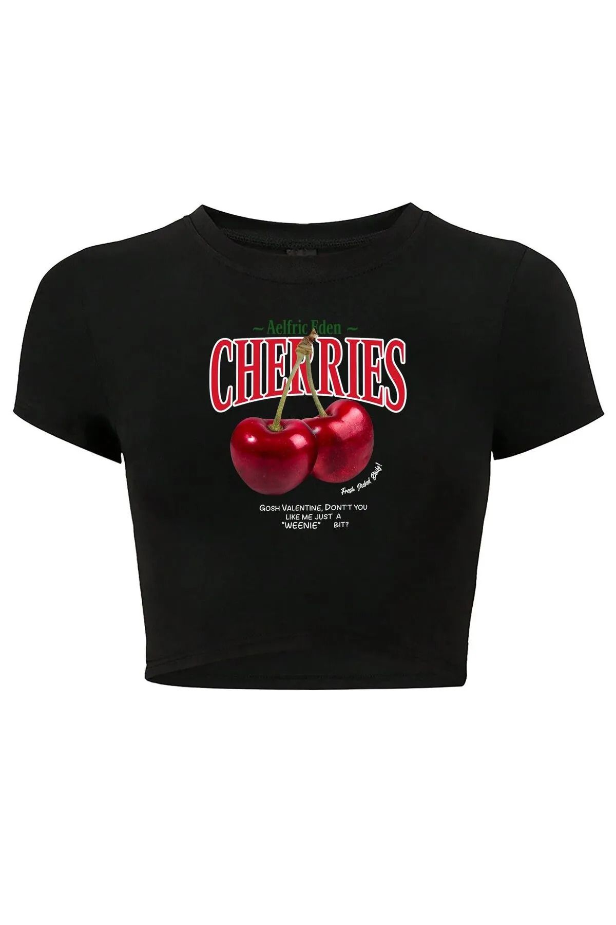 Bozz&Bozz Collection Kadın Cherries Crop T-shirt