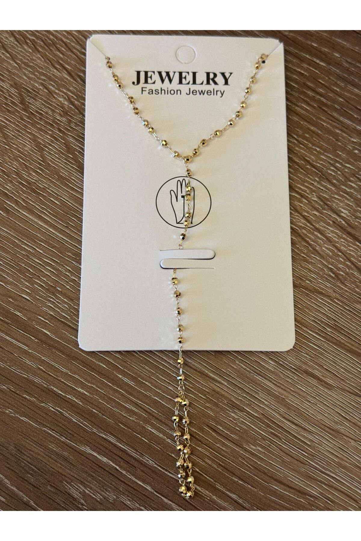 misstakıjewerly ÇELİK GOLD RENK DİSCOBALL MODEL ŞAHMERAN