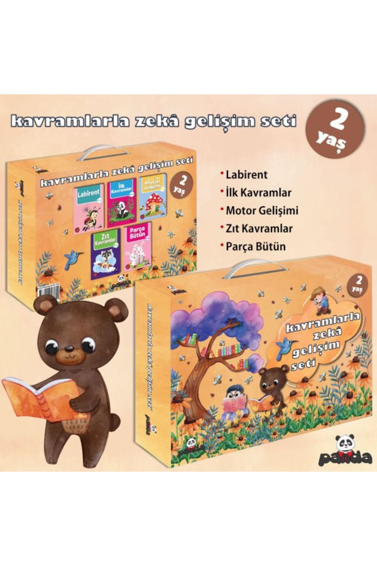 Beyaz Panda Yayınları Kavramlarla Zekâ Gelişim Seti 2 Yaş