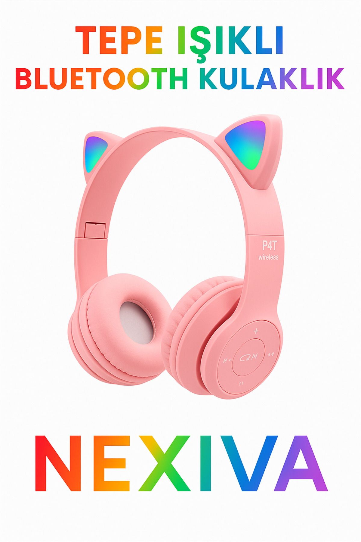 nexiva Işıklı bluetooth kulak üstü kulaklık