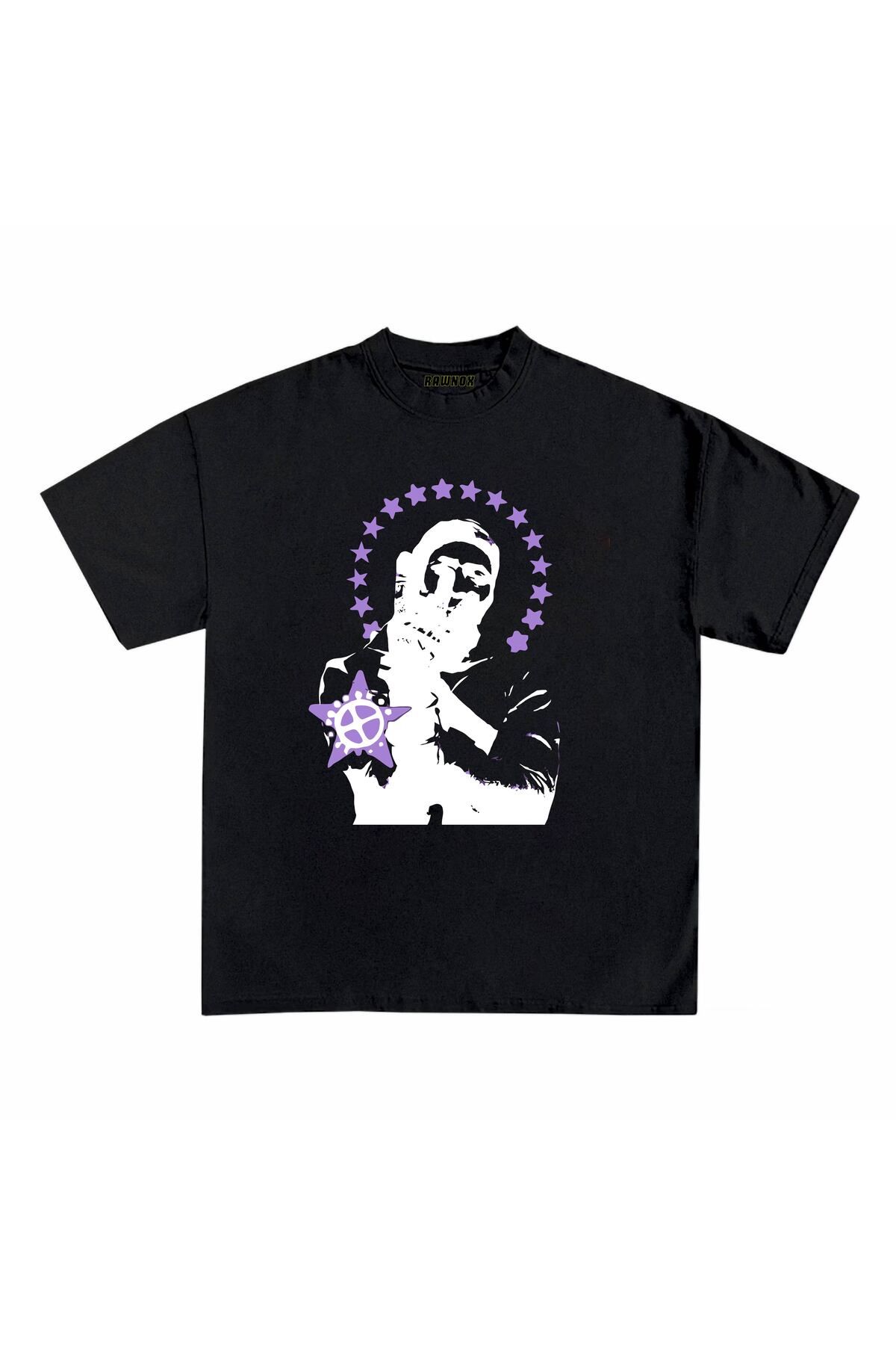 RawNox Unisex Bol Kalıp TayoV Baskılı T-shirt