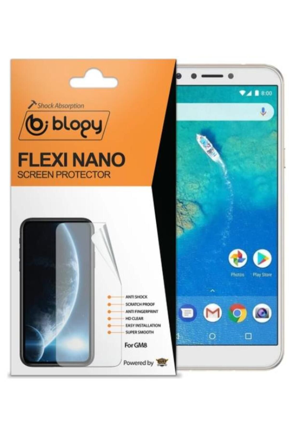 BLOGY GM 8 ile Uyumlu Flexi Nano Ekran Koruyucu