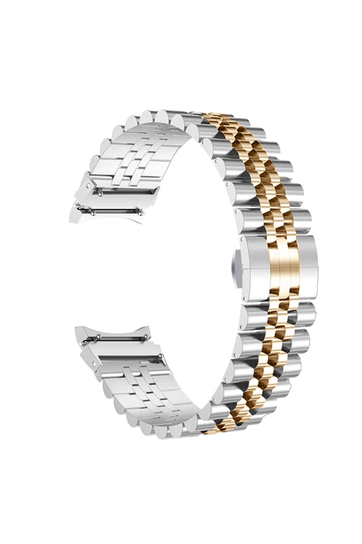 Nextron Samsung Galaxy Watch 4/5/6/7/FE/40/44/Classic/42/43/46/47 Uyumlu Yüksek Kaliteli Rolex Çelik Kordon