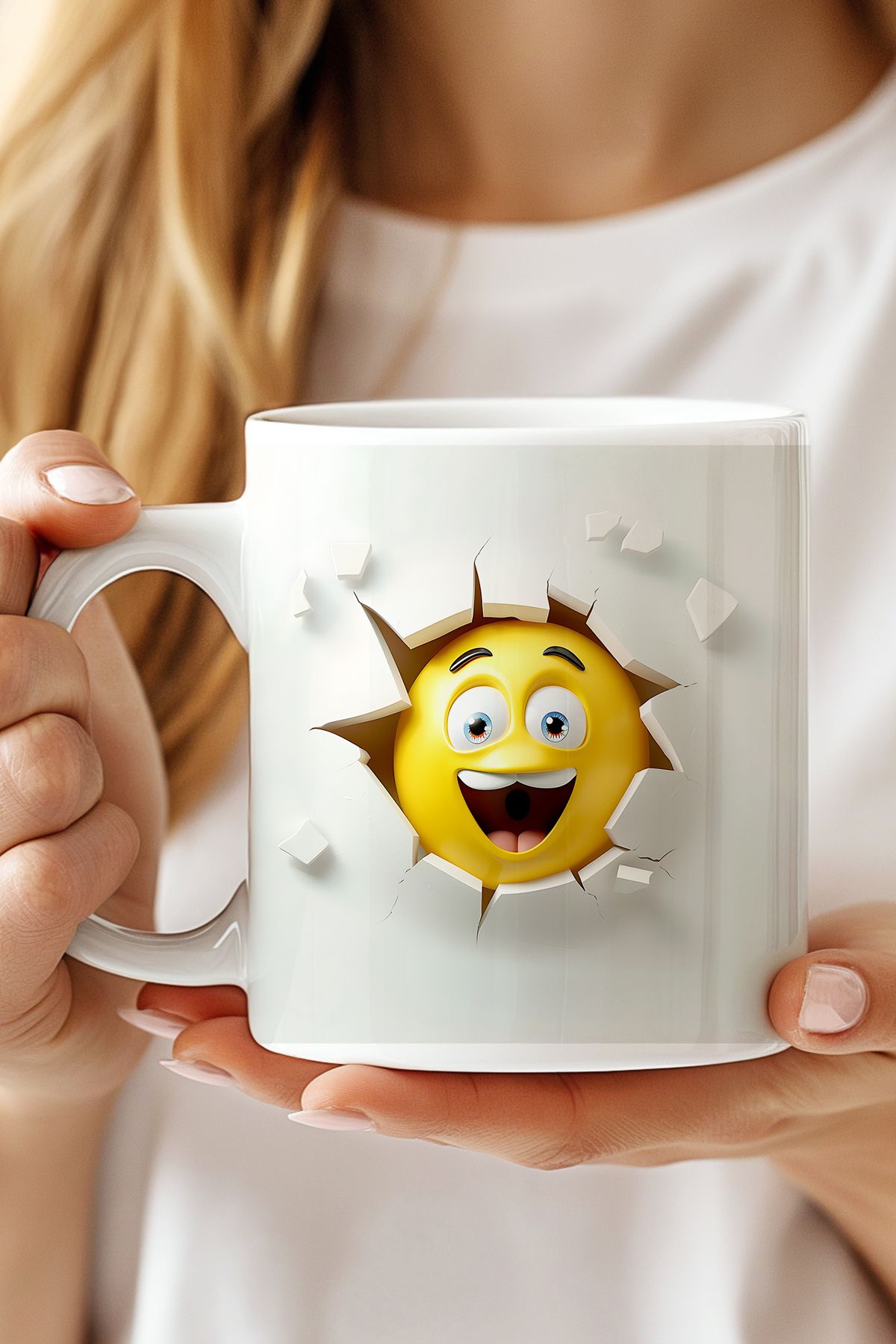 expreshediye 3D Smiley Kupa Bardak