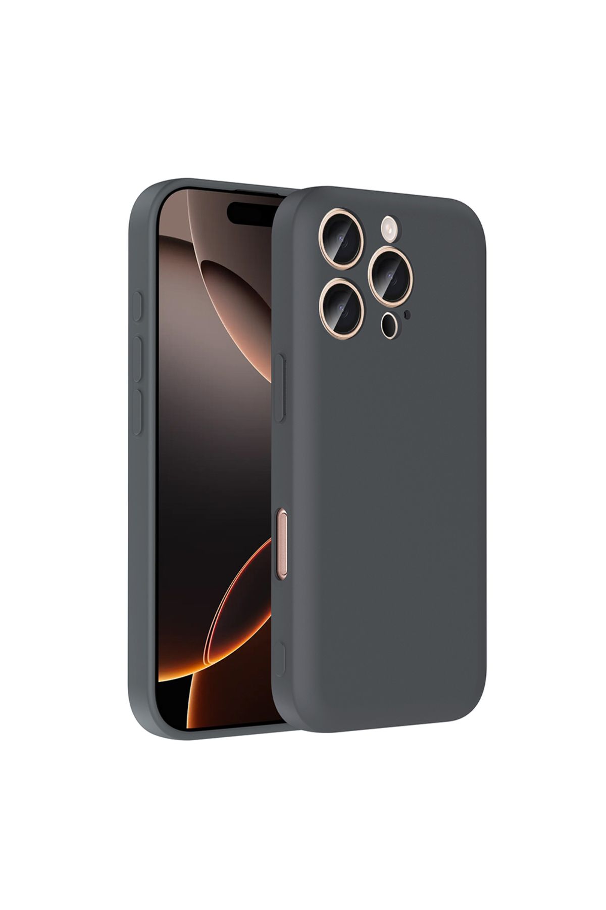 Başkenttekno iPhone 16 Pro Max Kılıf Kamera Korumalı Kartlık Hazneli Vitra Kapak