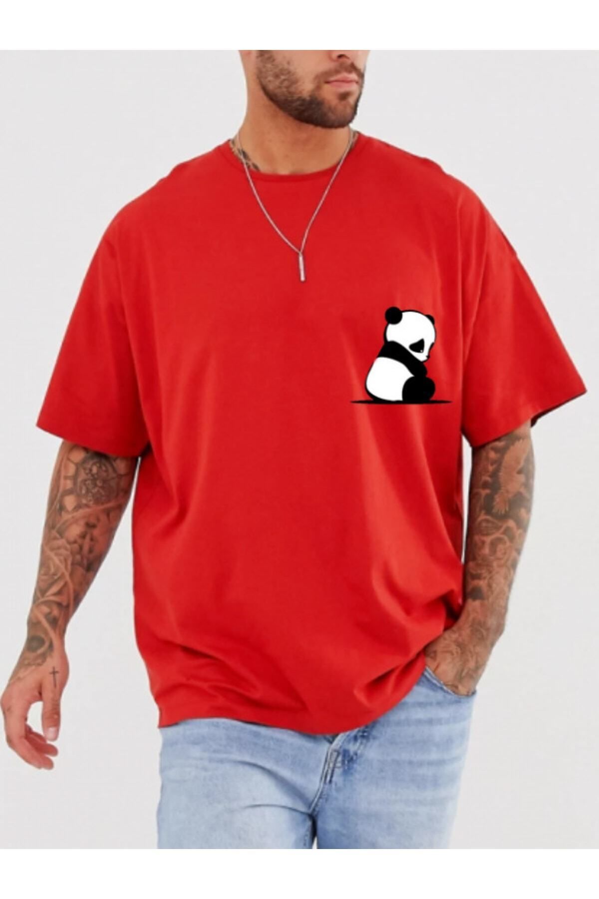Pisa Art Baskılı Çok Renkli Oversize Tshirt