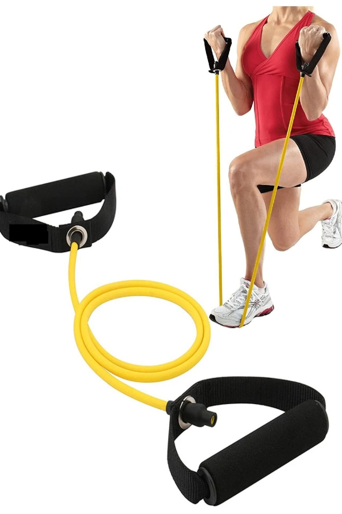 GUS Company Sarı Direnç Lastiği (Hafif - Köpük Saplı) - Handle Resistance Tube Cord
