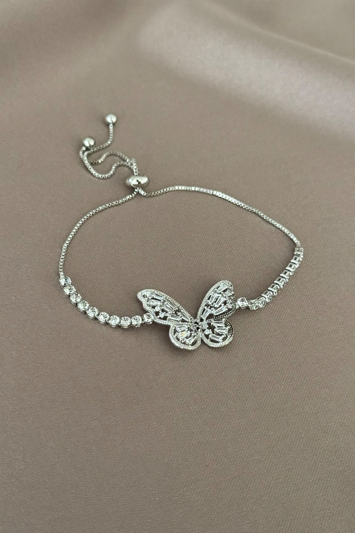 laria jewelry Ayarlanabilir Kelebek Su Yolu Bileklik