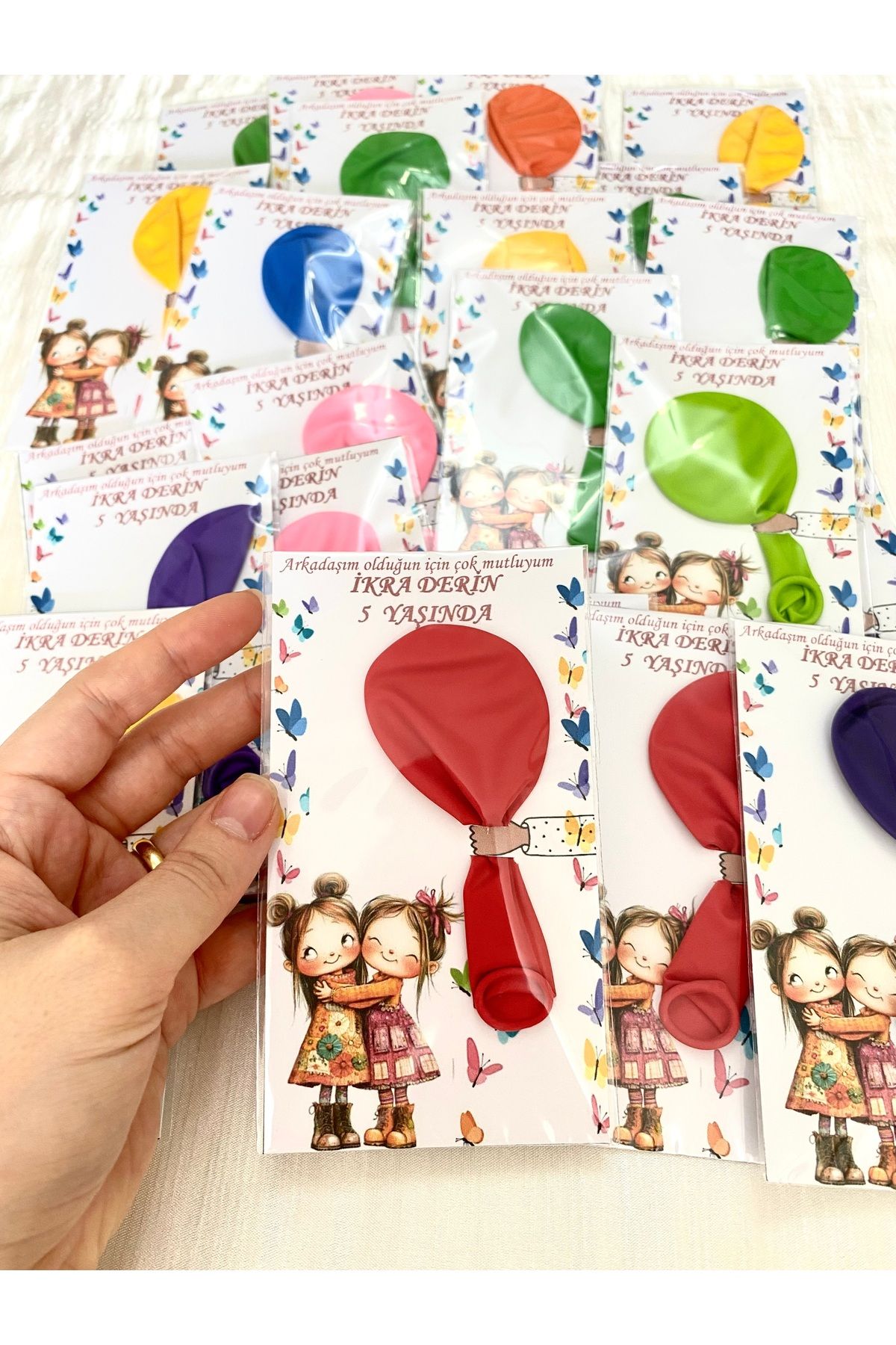 Sinem Gift 20 Adet Doğum Günü Hediyelik Balon, Arkadaşlık Konseptli Hediyelik