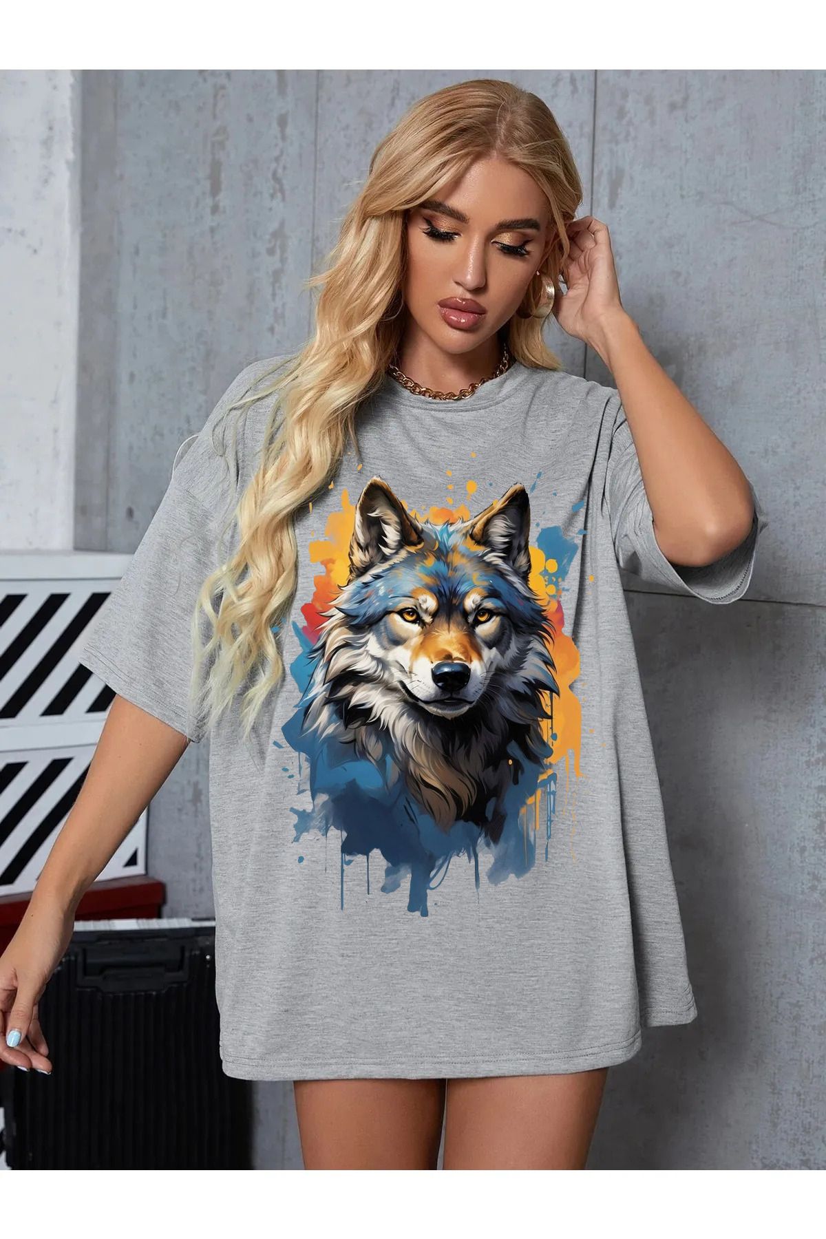 Pisa Art kurt baskılı t-shirt