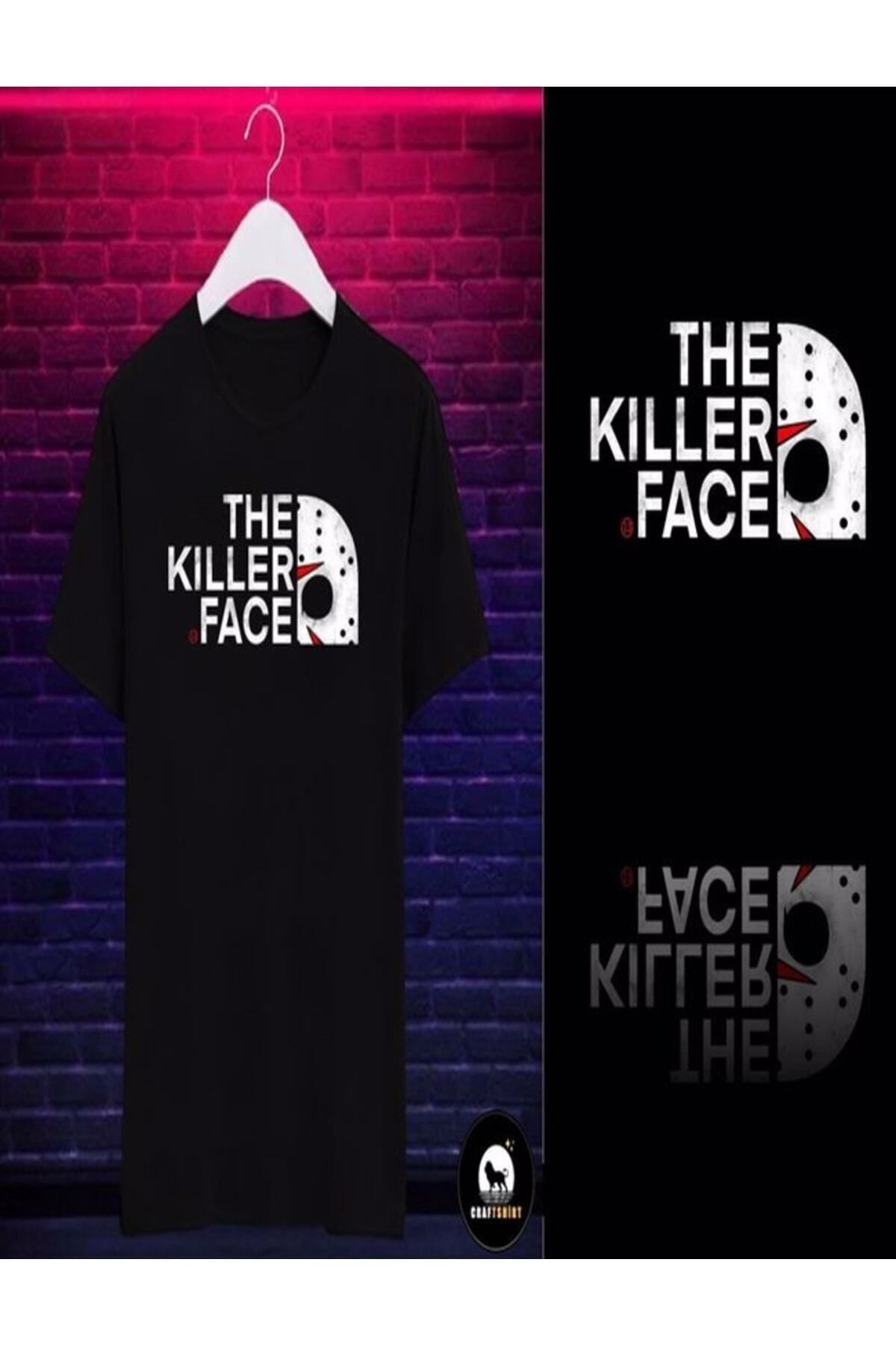 Pisa Art The Kıller Face Baskılı Unisex Kaliteli Kumaş Basic Tişört