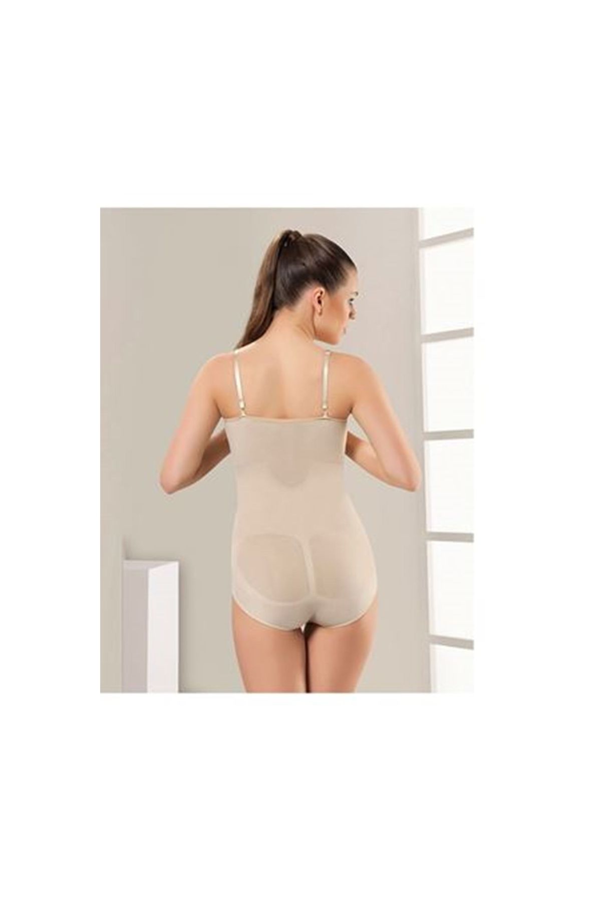 Narnuga Ten Açık Göğüs Çıtçıtlı Dikişsiz Korse - 756