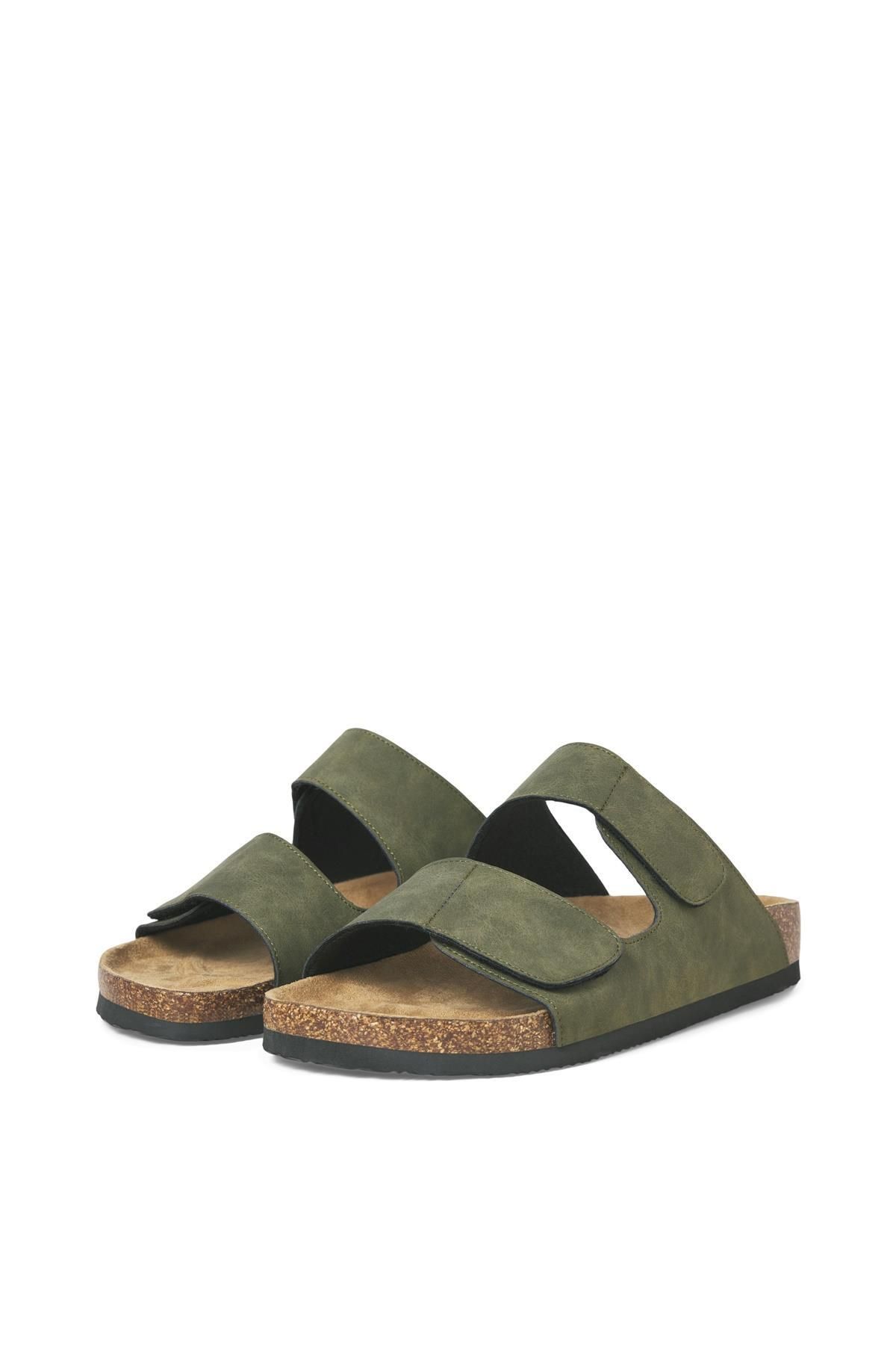 Jack & Jones JFWCENTRAL STRAP SANDAL LN YEŞİL