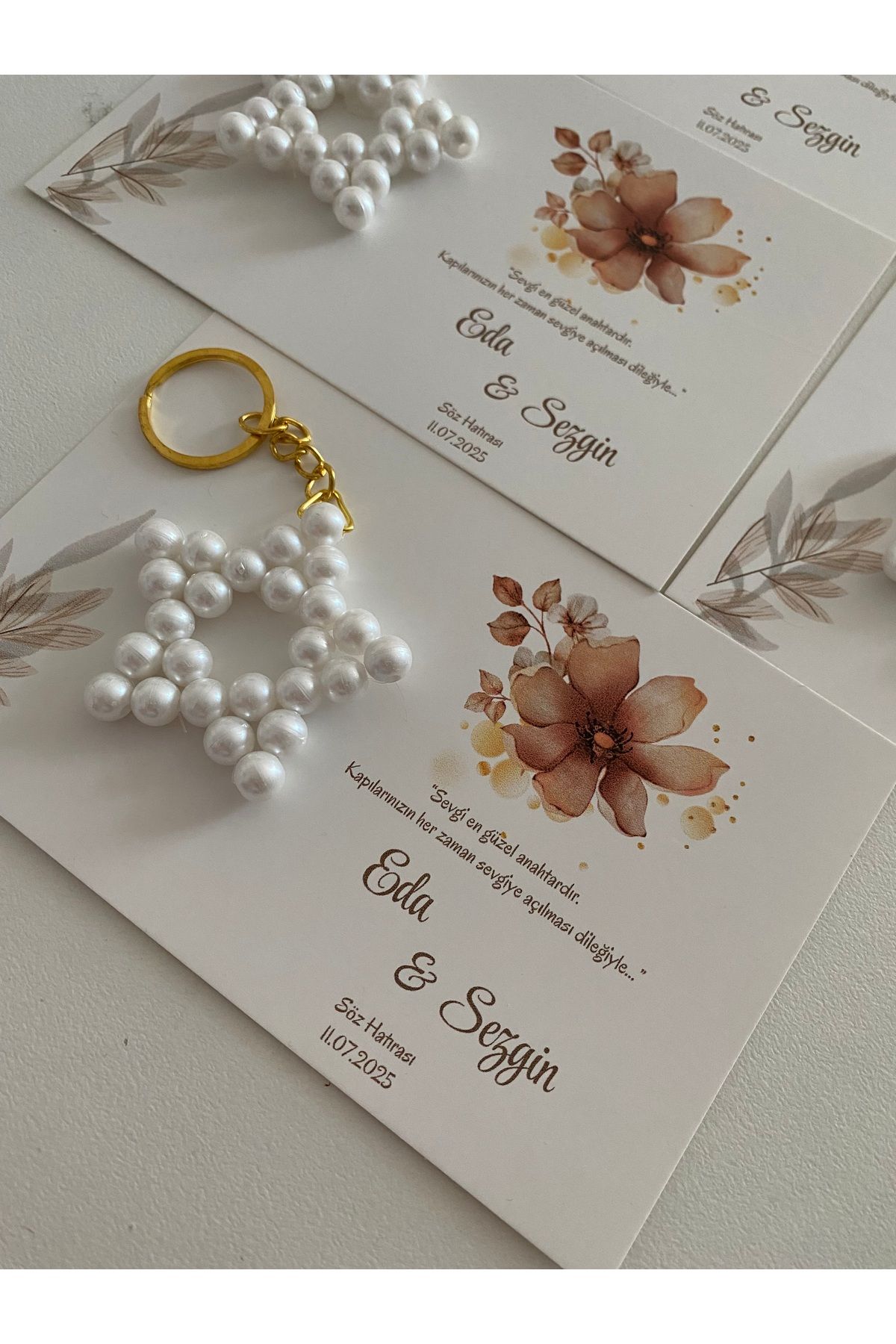 HOBBYY Nikah-Nişan-Söz Hediyelik- Yıldız Anahtarlık