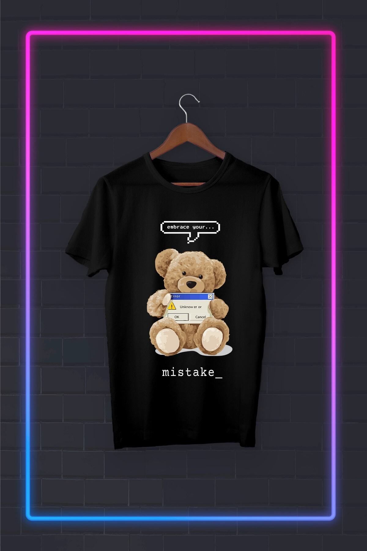 Pisa Art Siyah -tedi-mistake- Vip Tasarım Tshirt