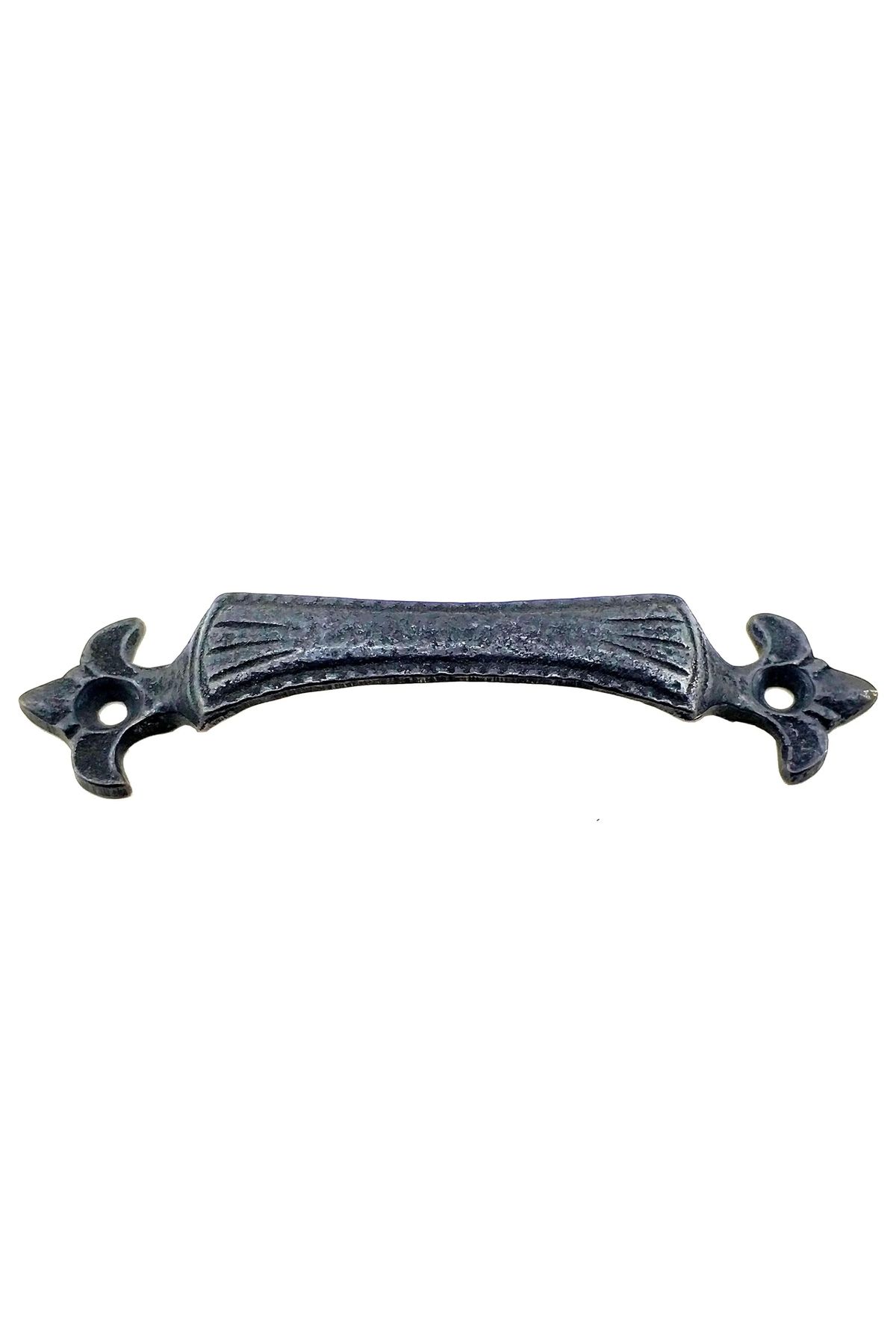 LOVO Antika Tarz Dekoratif Pirinç Lale Mobilya Kulbu - 27x115 Mm, Oksit