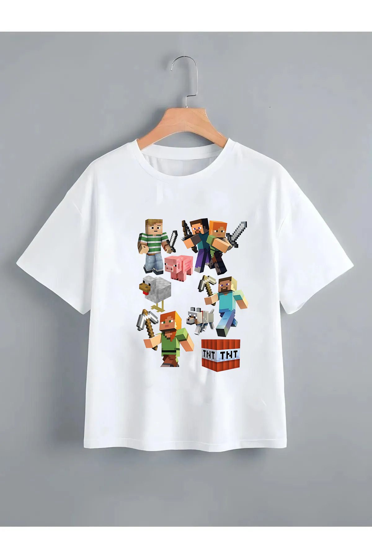 Pisa Art Minecraft Logo Lego Oyun Game Çocuk Tişörtü