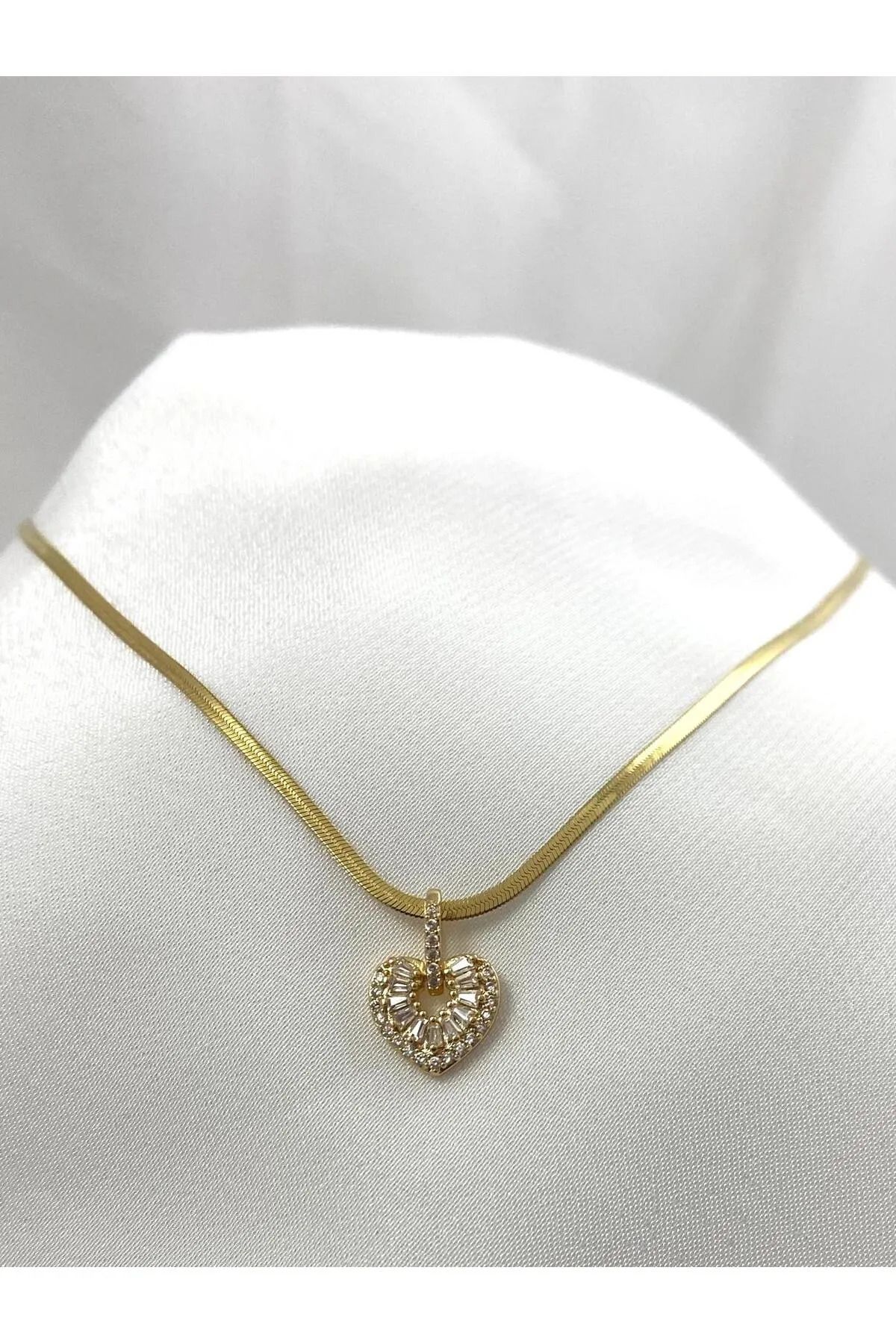 LAVİNYAMJEWELLERY İNCE İTAKYAN ZİNCİR KALP KOLYE 316L