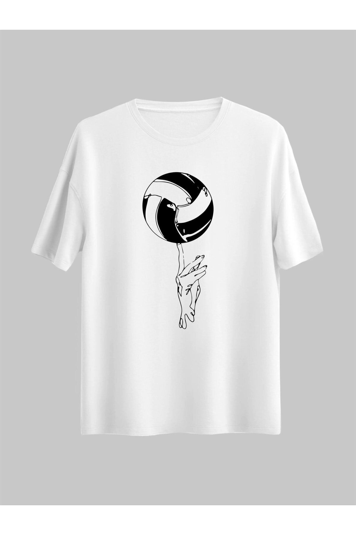 Pisa Art Voleybol Çizgisel El Tasarım / Voleybolcu Top / Spor Hediye / Kombin