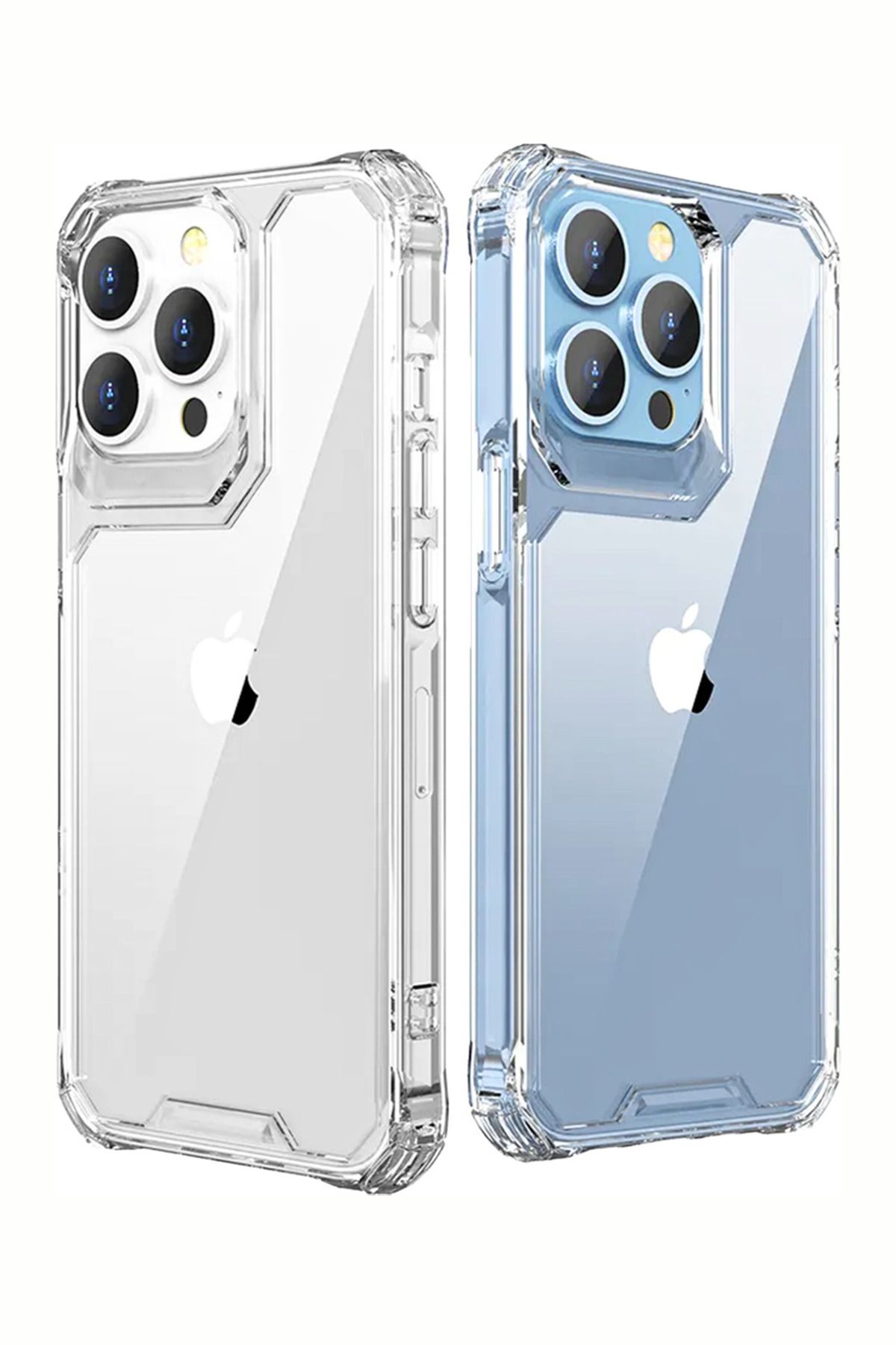 Soffany iPhone 16 Pro Şeffaf Kılıf Darbeye Karşı Dayanıklı Sert Kapak Anti Shock Premium