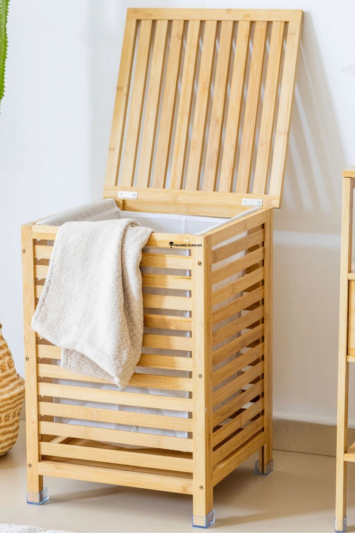 welcomein Bambu Sepet / Çok Amaçlı Bambu Sepet Çamaşır Sepeti