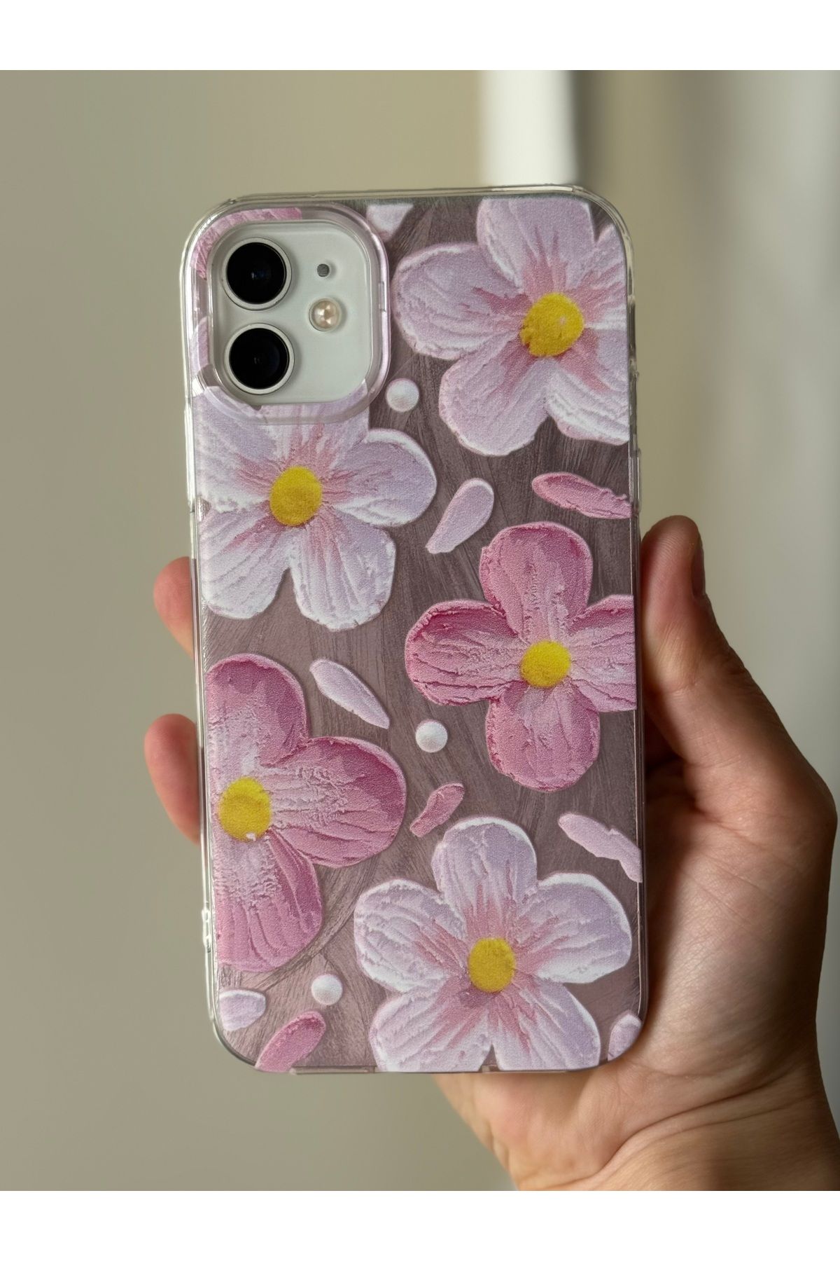 FİŞNEİLETİŞİM İPHONE 11 UYUMLU ÇİÇEK DESENLİ HOLOGRAMLI KILIF