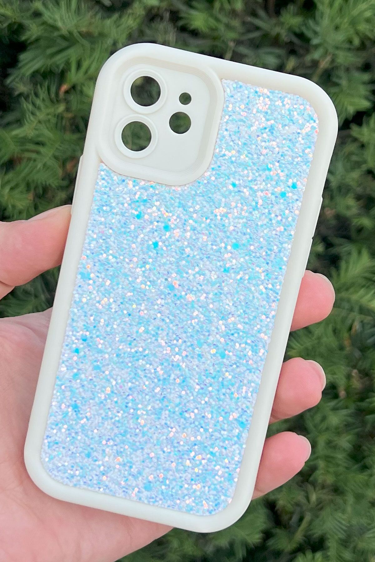 CEPSTOK iPhone 12 Kılıf Taşlı Işıltılı Darbe Önleyici Silikon Kapak