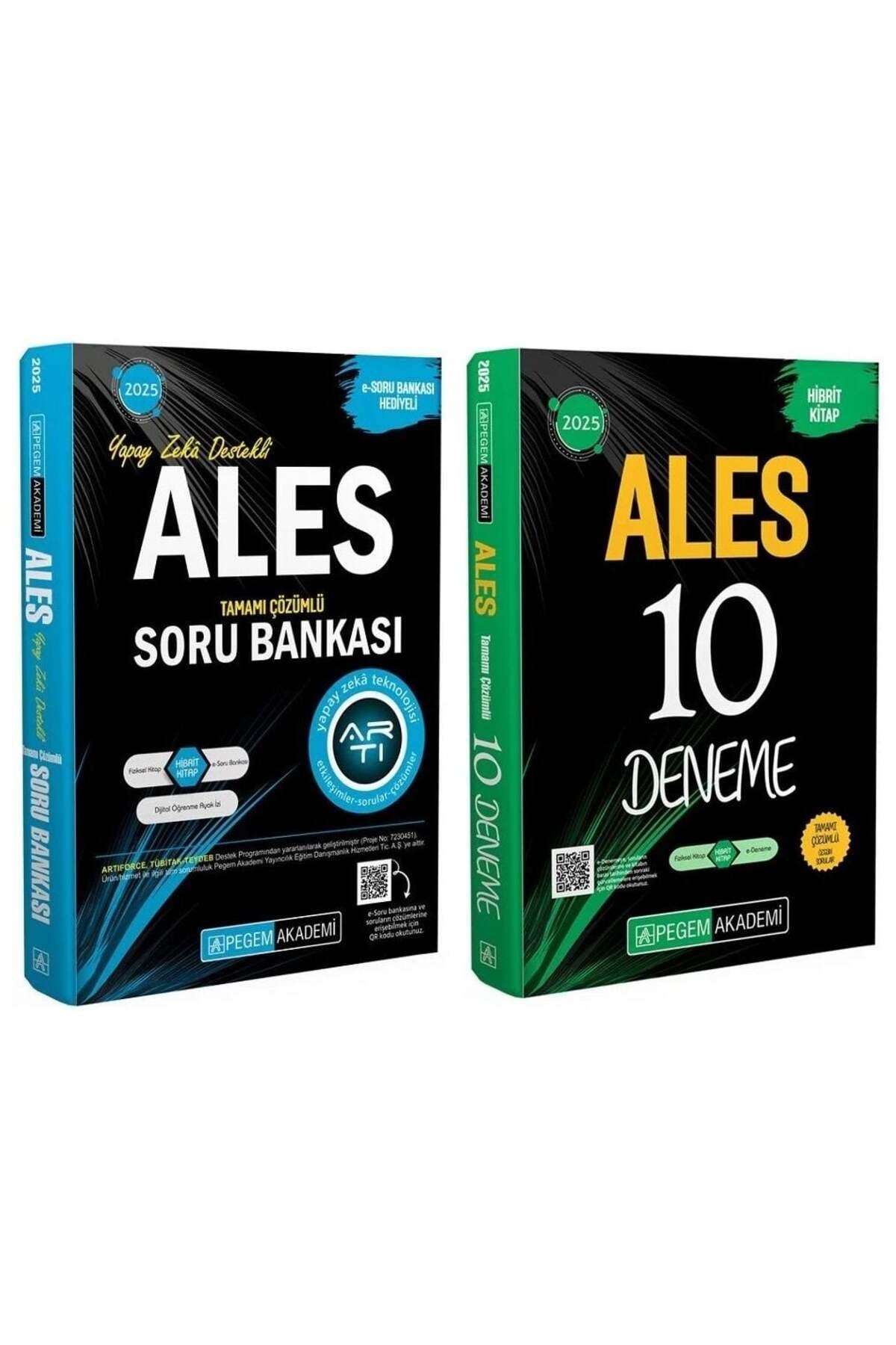 Makro Kitabevi Yayınları Pegem 2025 Baskı ALES Soru Bankası + 10 Deneme 2 li Set